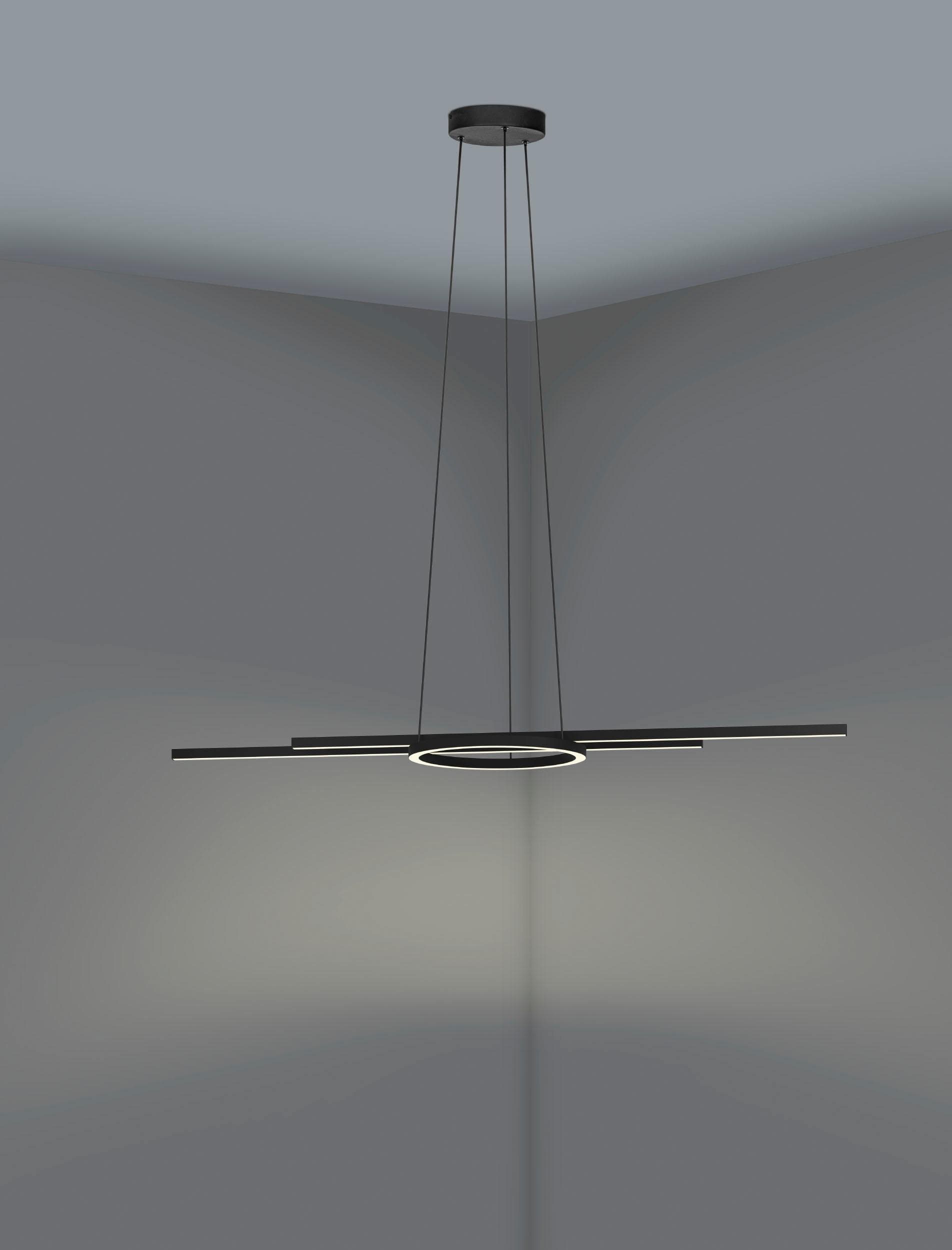 EGLO LED-Hängeleuchte Zillerio-Z Schwarz ZigBee CCT dim