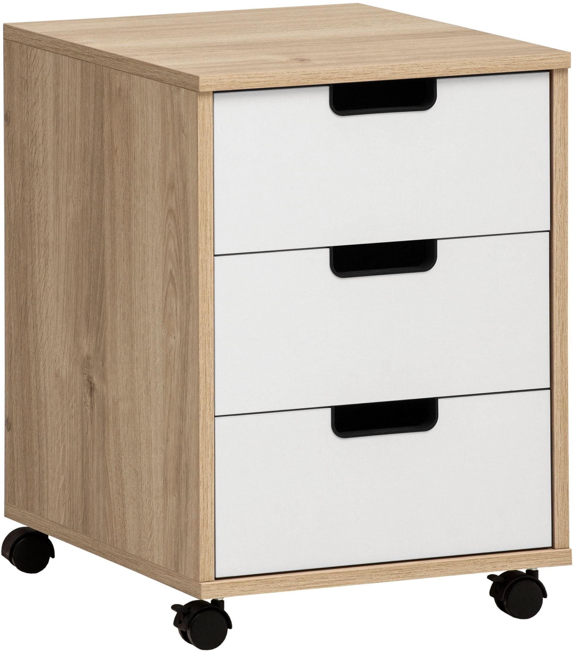 Schildmeyer Rollcontainer Emmik 3 Schubkästen Weiß