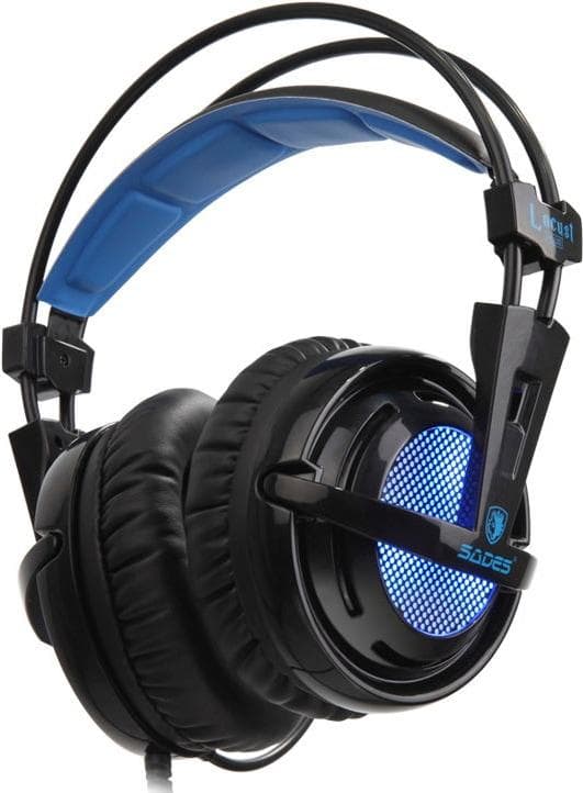 SADES Gaming-Headset 'Locust Plus SA-904' schwarz/blau