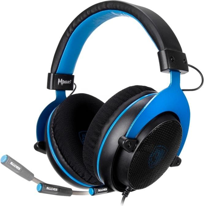 SADES Gaming-Headset Mpower SA-723 blau mit ausziehbar