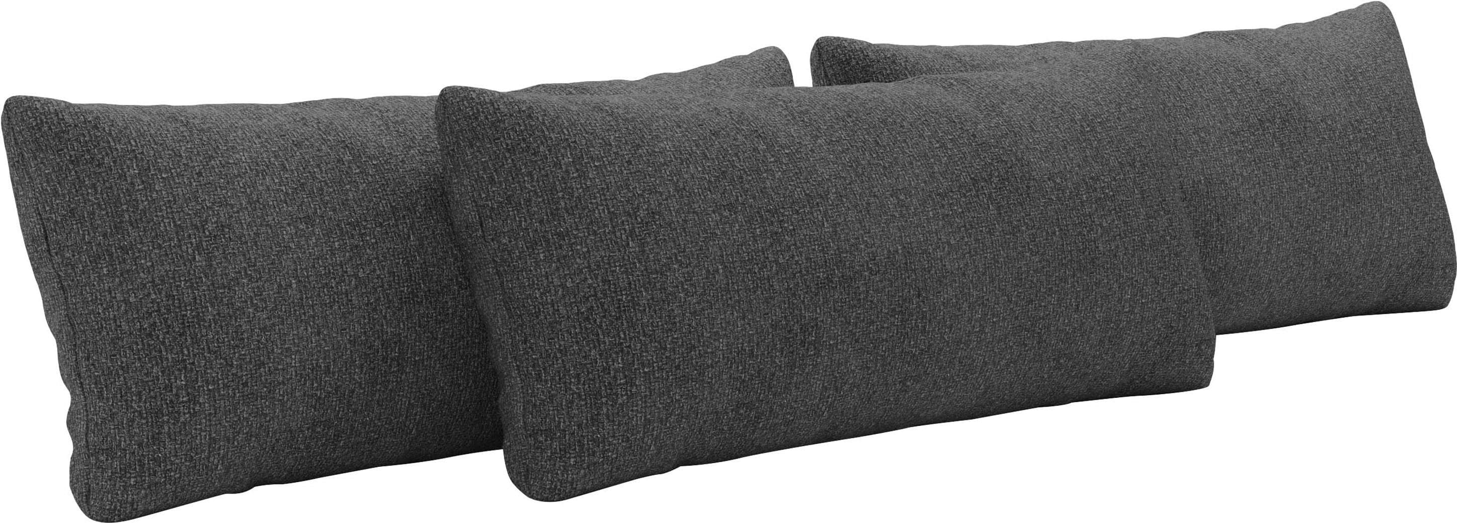 Places of Style Sofakissen Mikado 3-tlg. Set Grau