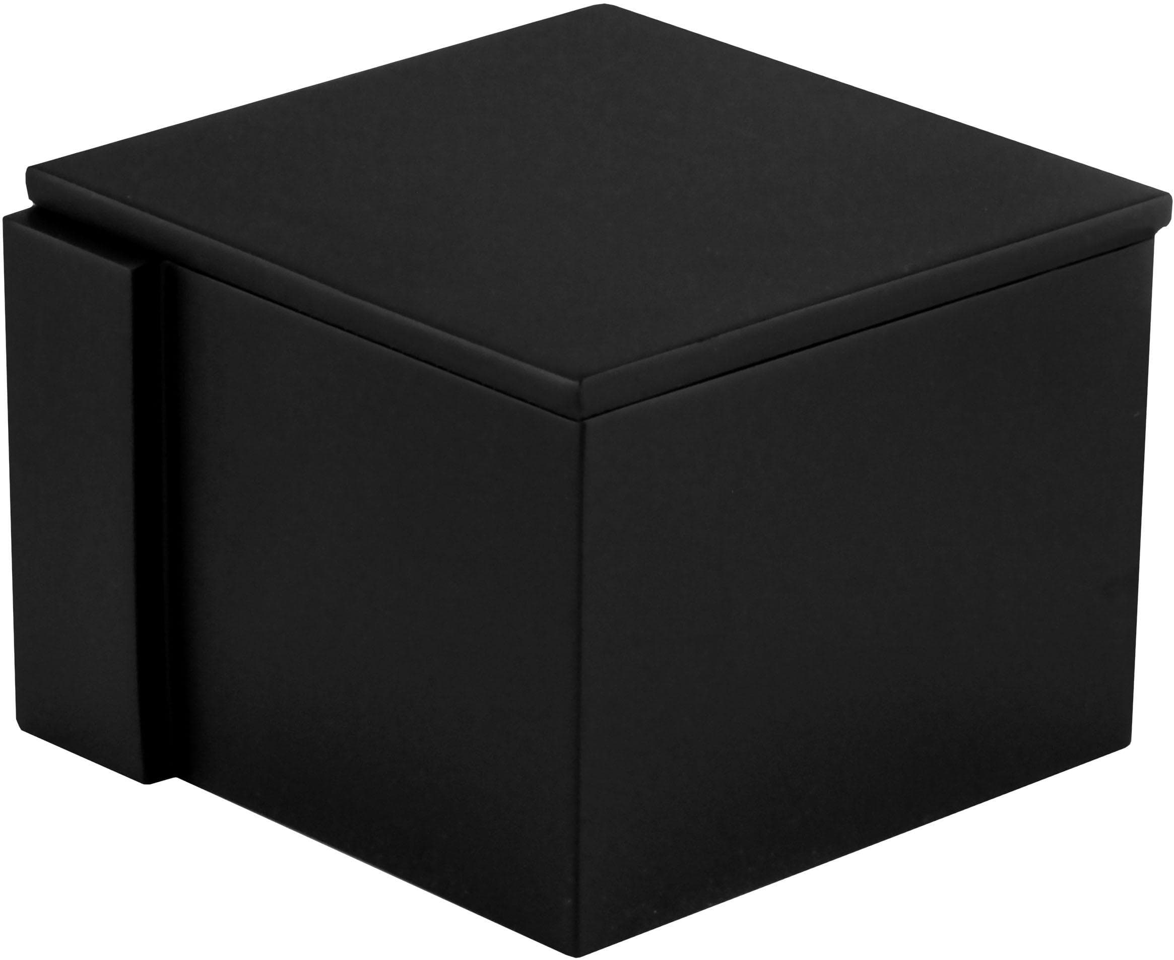 Aufbewahrungsdose KLEINE WOLKE Gerry, Polyresin (Kunststein), Schwarz