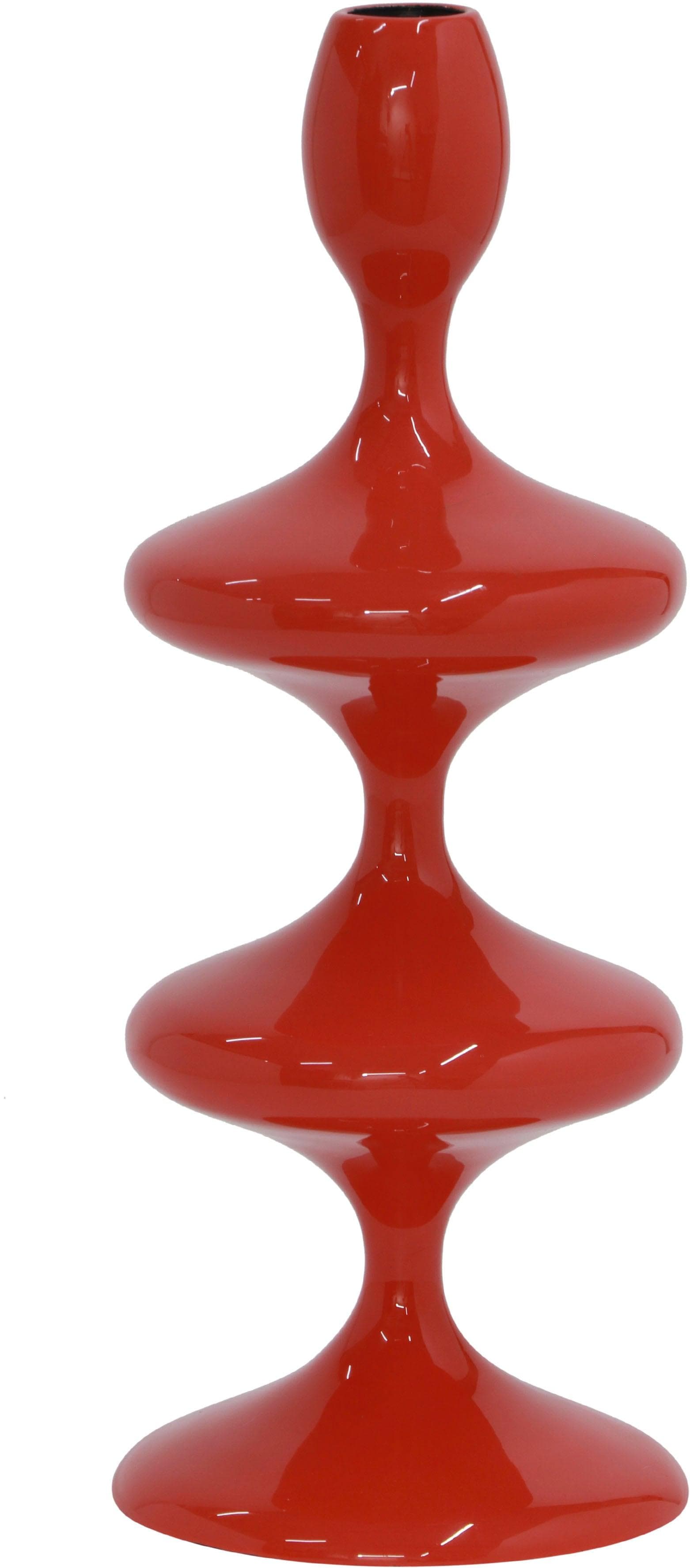 MIRRORS AND MORE Kerzenhalter LAUREEN Rot Modernes Design