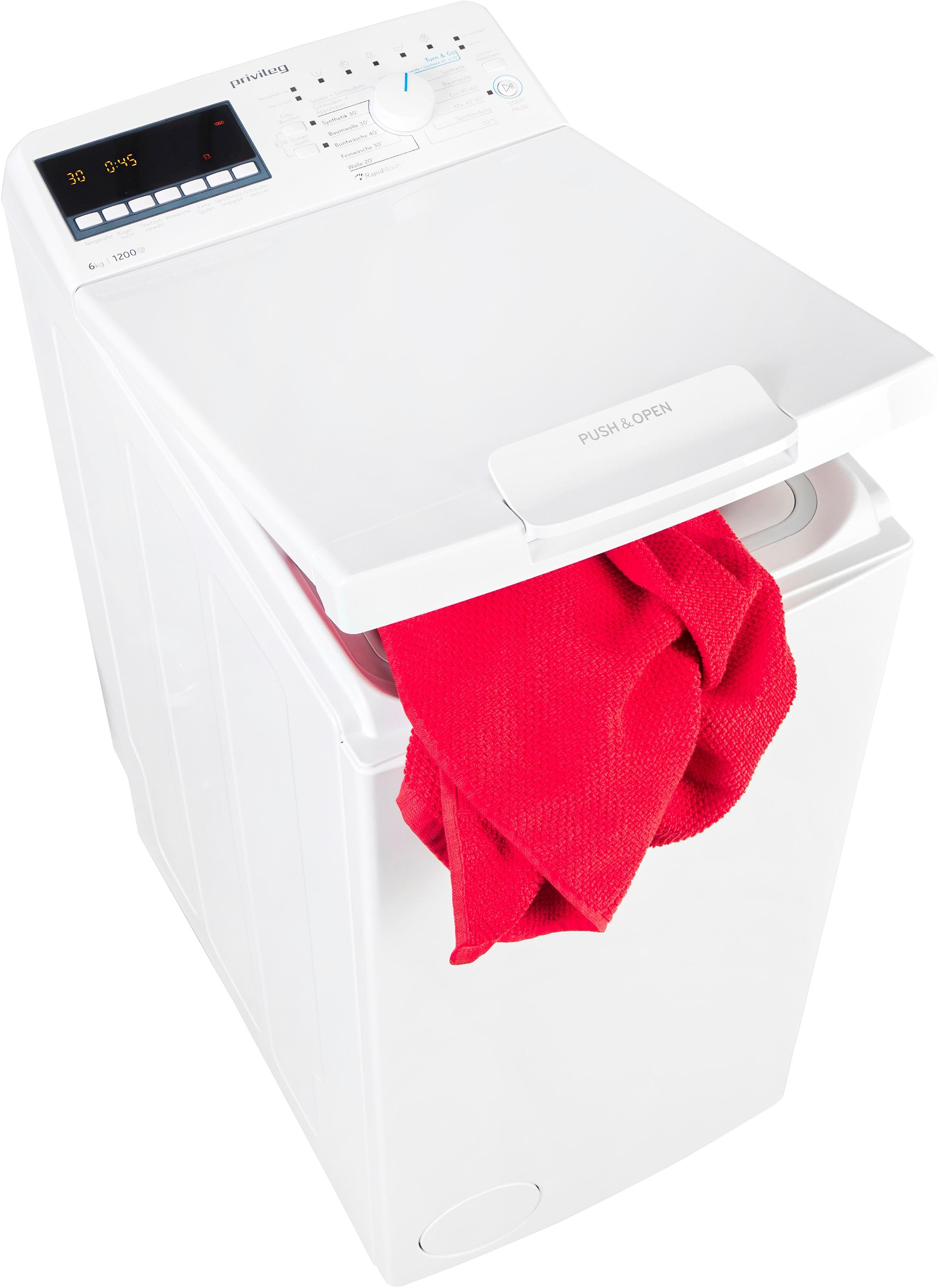 PRIVILEG Waschmaschine Toplader PWT B626S Weiß