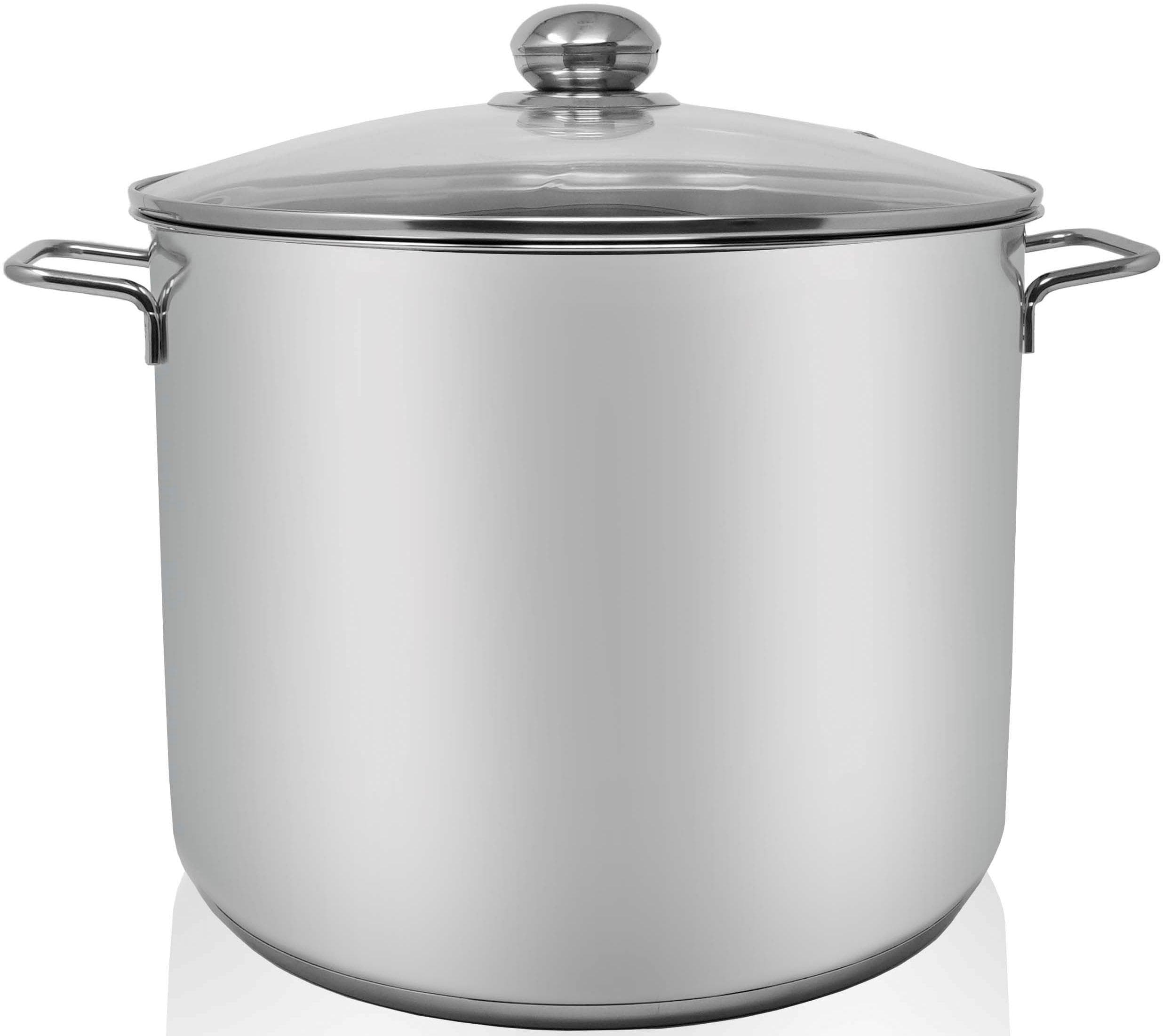 Jumbotopf mit Glasdeckel 14 l