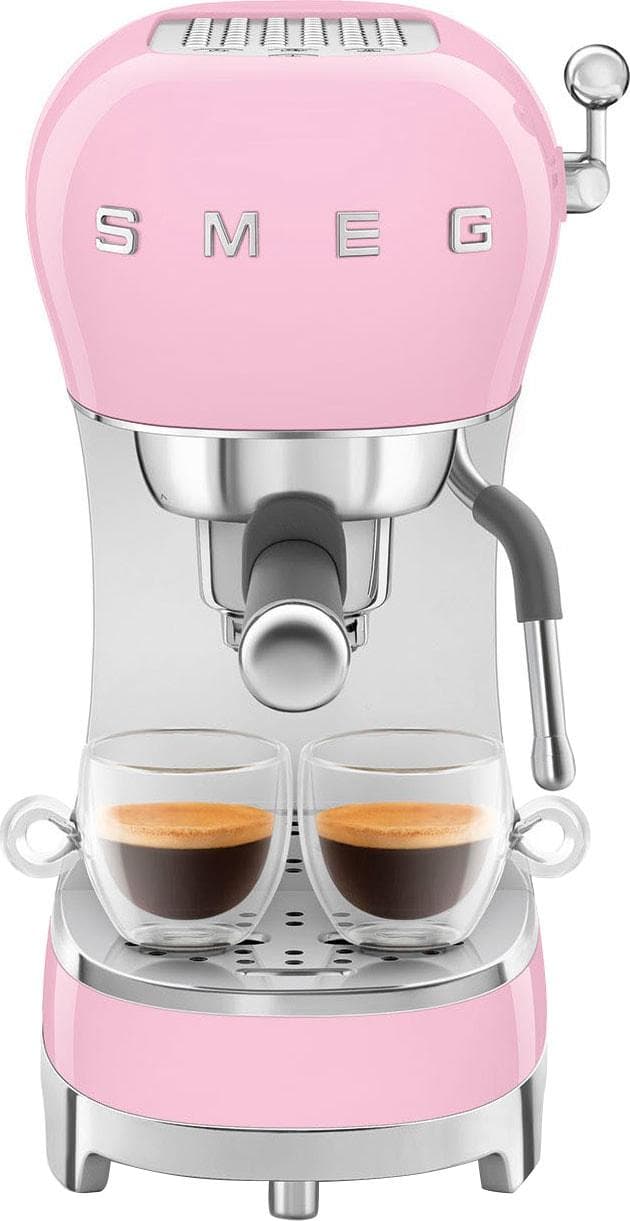 SMEG ECF02PKEU Espresso-Kaffeemaschine 5 Jahre Garantie Retro 50's Style Cadillac Pink