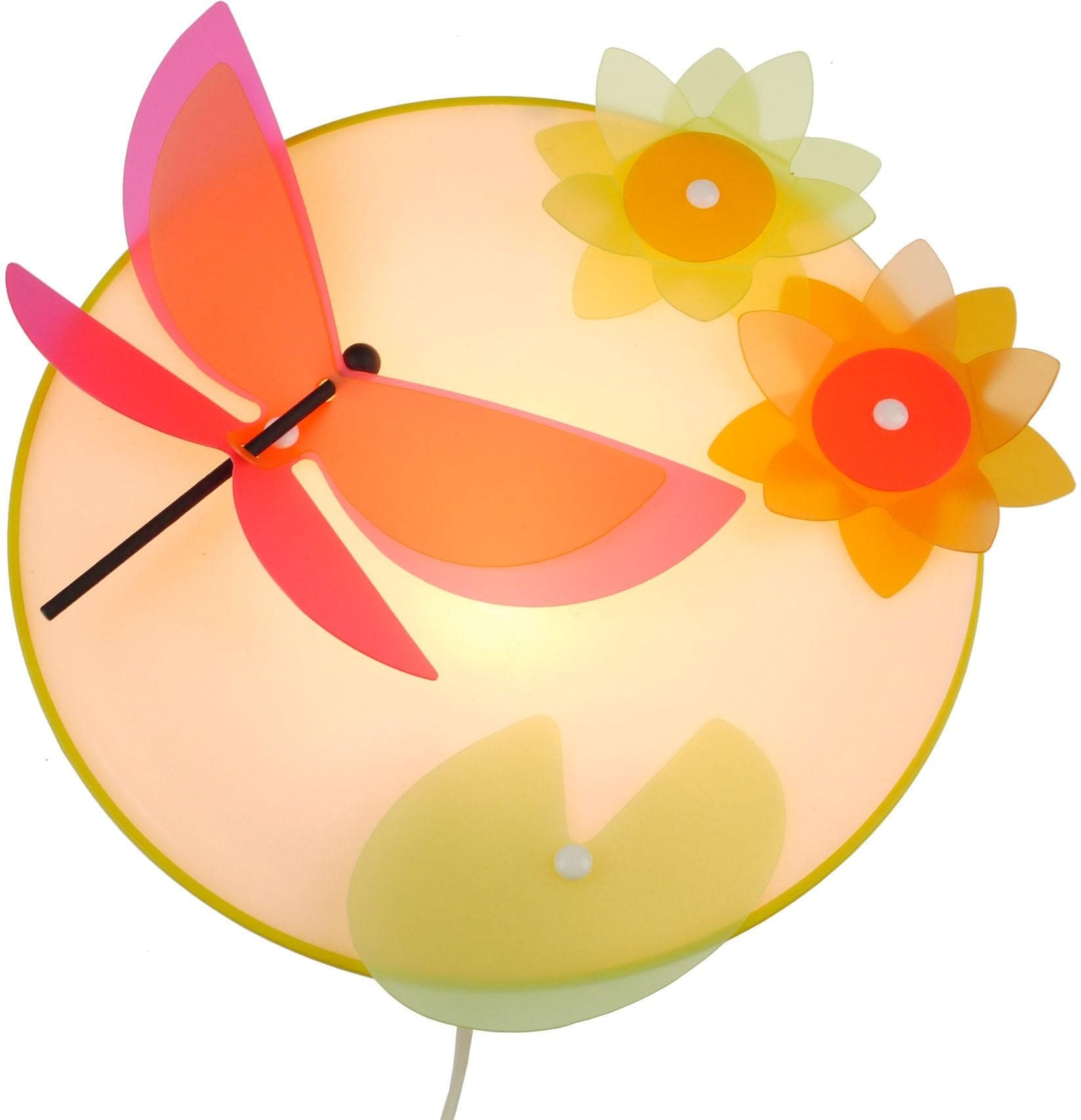 NIERMANN Wandleuchte Libelle bunt Kinderlampe