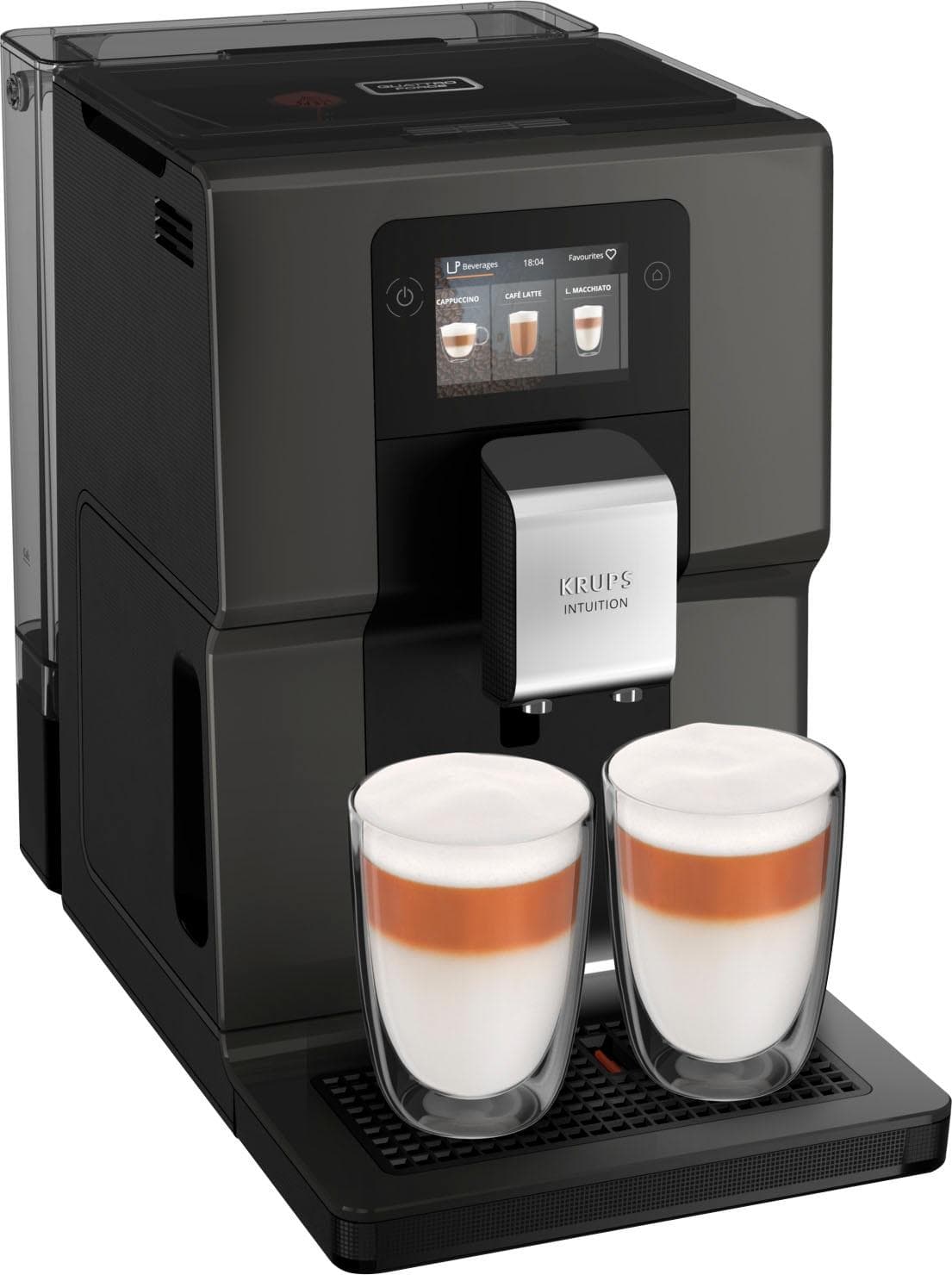 KRUPS Kaffeevollautomat EA872B Intuition Preference Grau