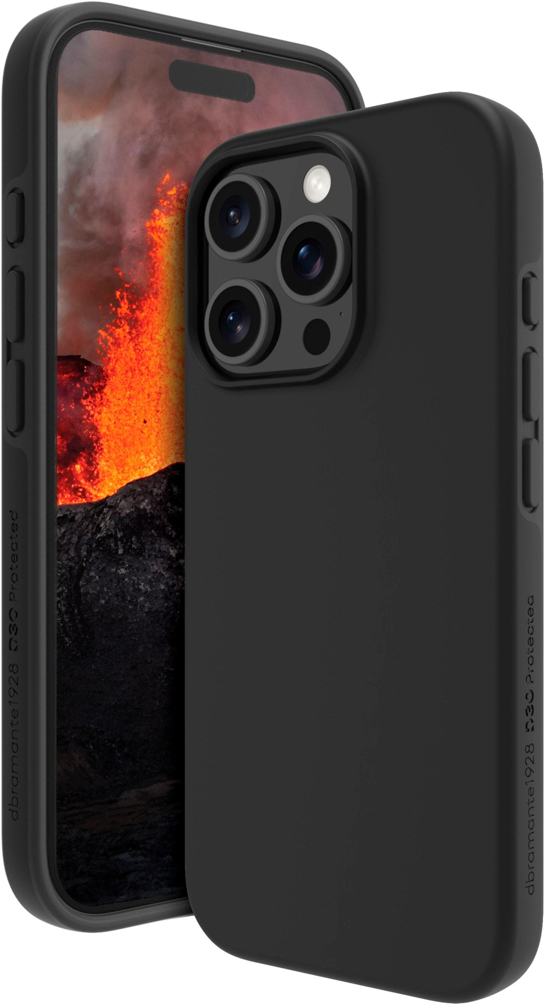 DBRAMANTE1928 Iceland Ultra D3O MagSafe iPhone 16 Pro Hülle Schwarz