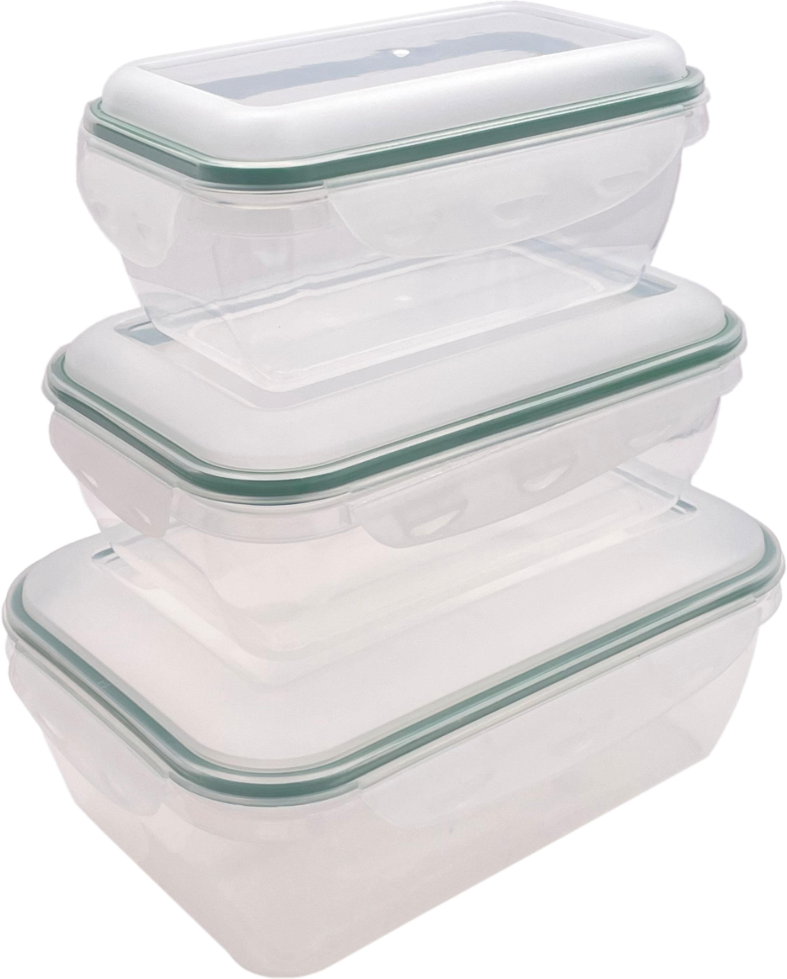 Frischhaltedose BONETTI 6-tlg. Set Grün Transparent Rechteckig