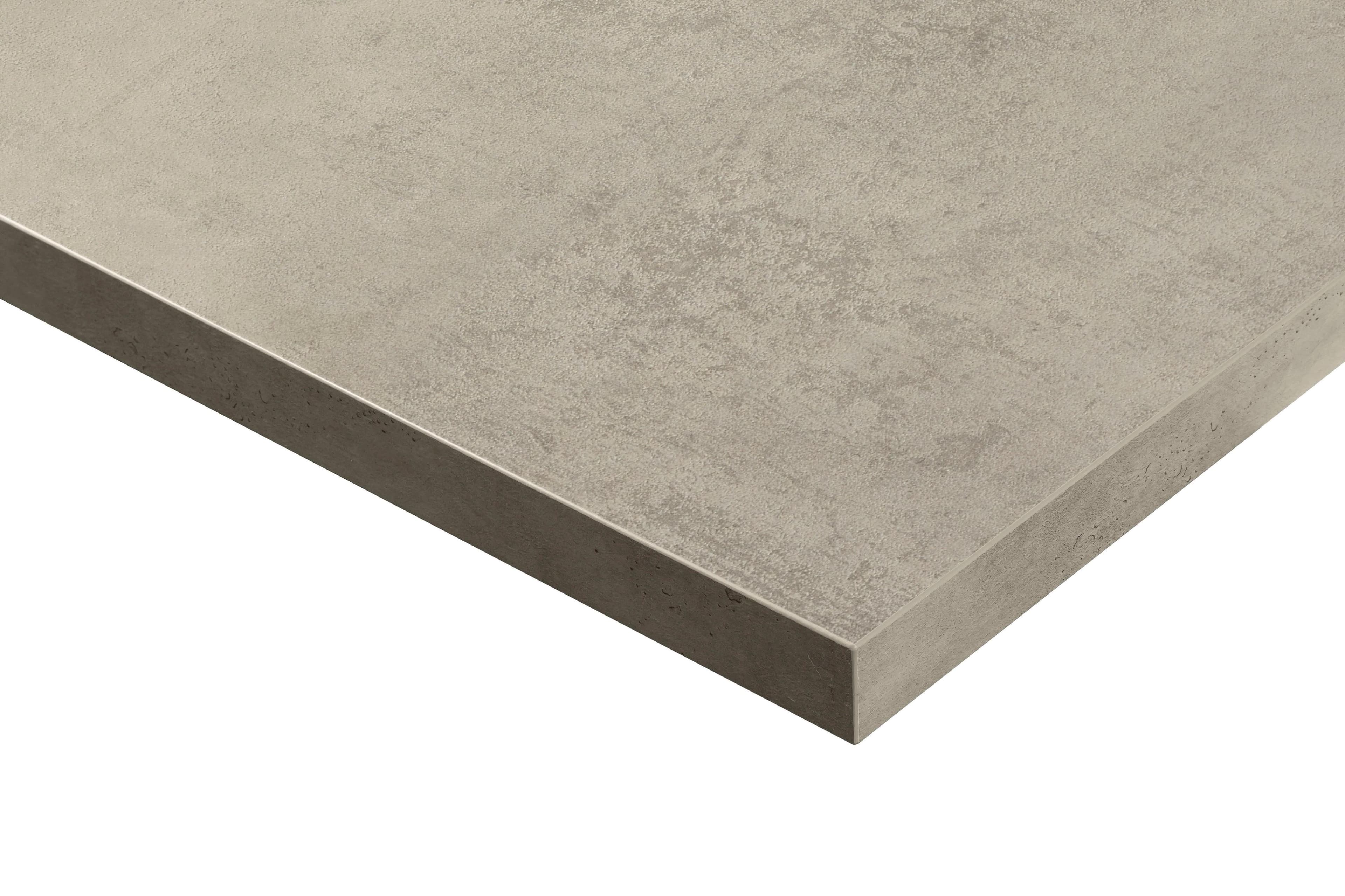 Express Küchen Arbeitsplatte Trea Grau Matt Holzwerkstoff