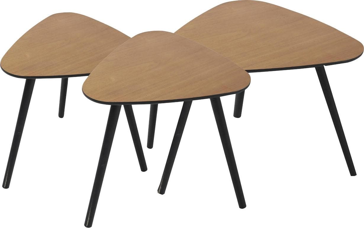 Beistelltisch INOSIGN Alannah Natur/Schwarz Dreieckig