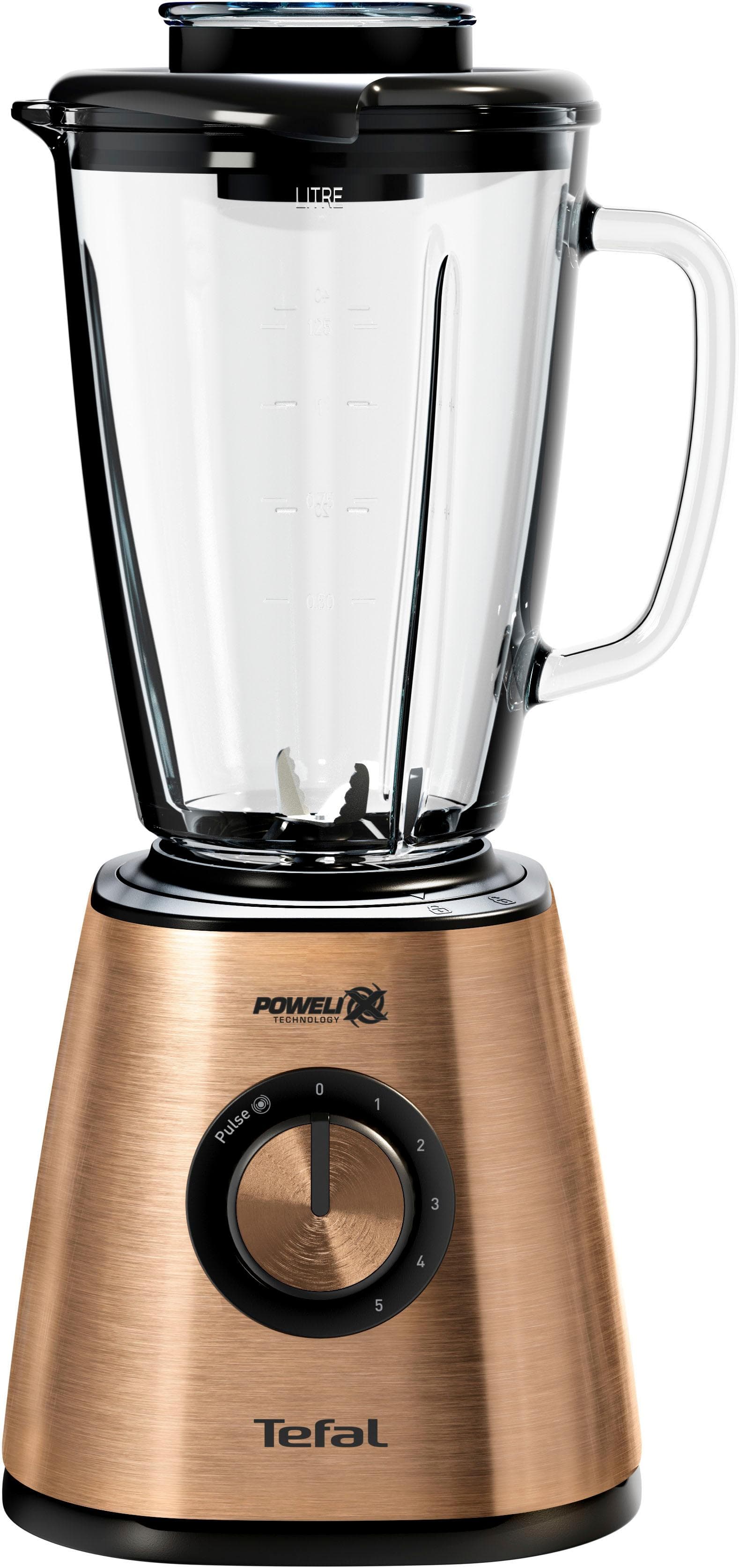 TEFAL Standmixer BL439G Coppertinto Schwarz Kupfer