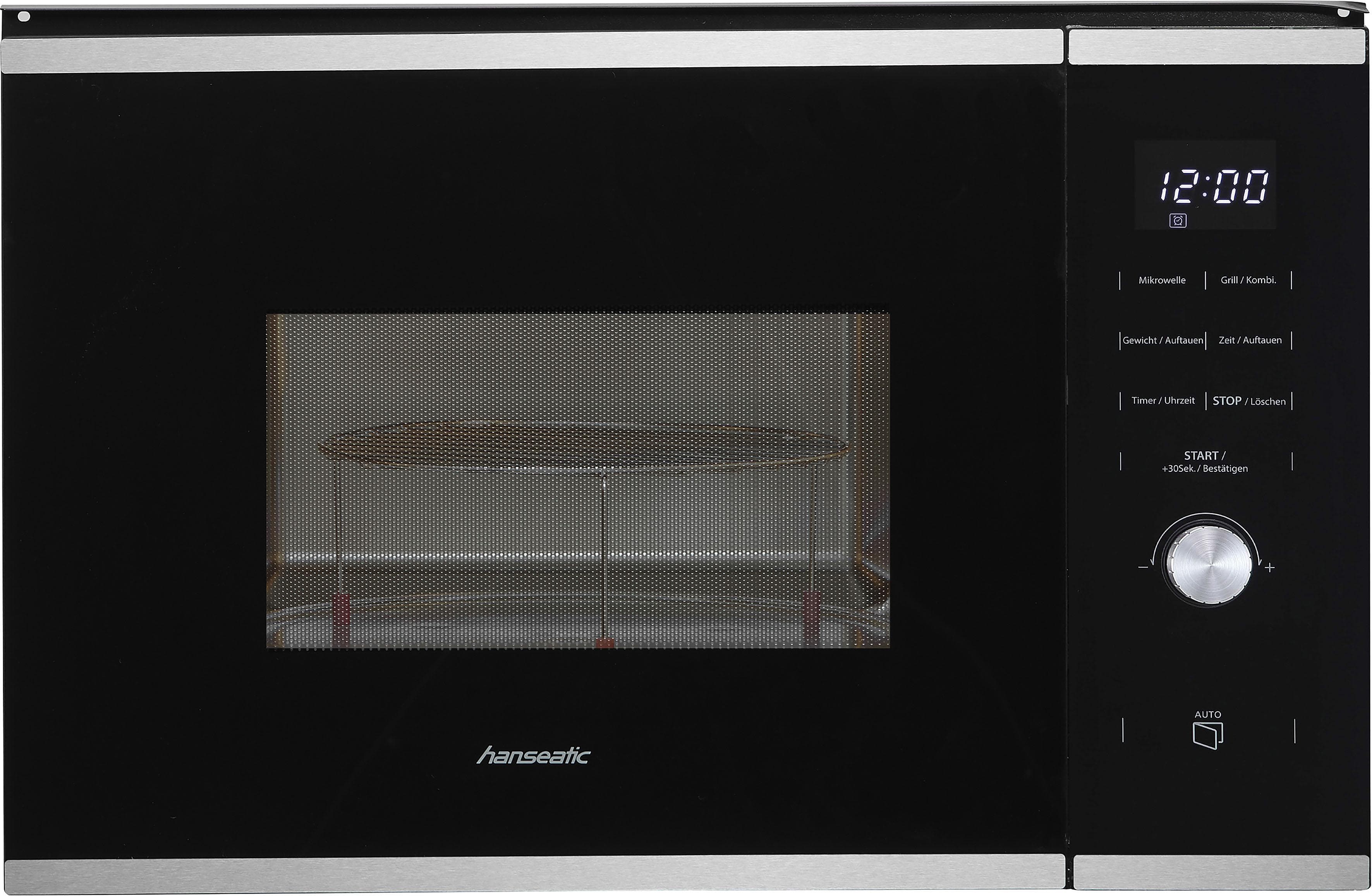 HANSEATIC Einbau-Mikrowelle TG925HS6 Schwarz 25L