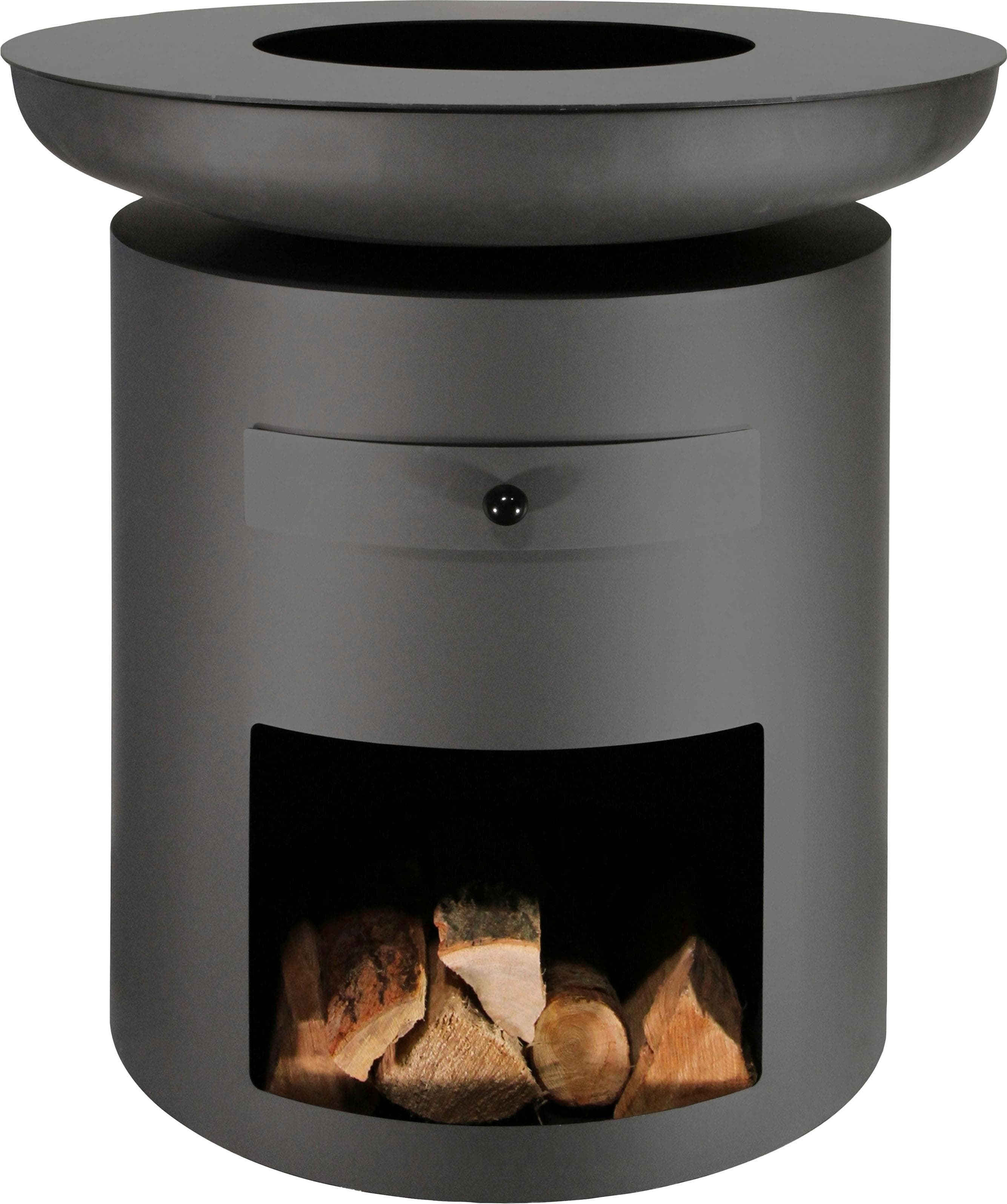 Holzkohlegrill BUSCHBECK Grillsäule Sioux Schwarz