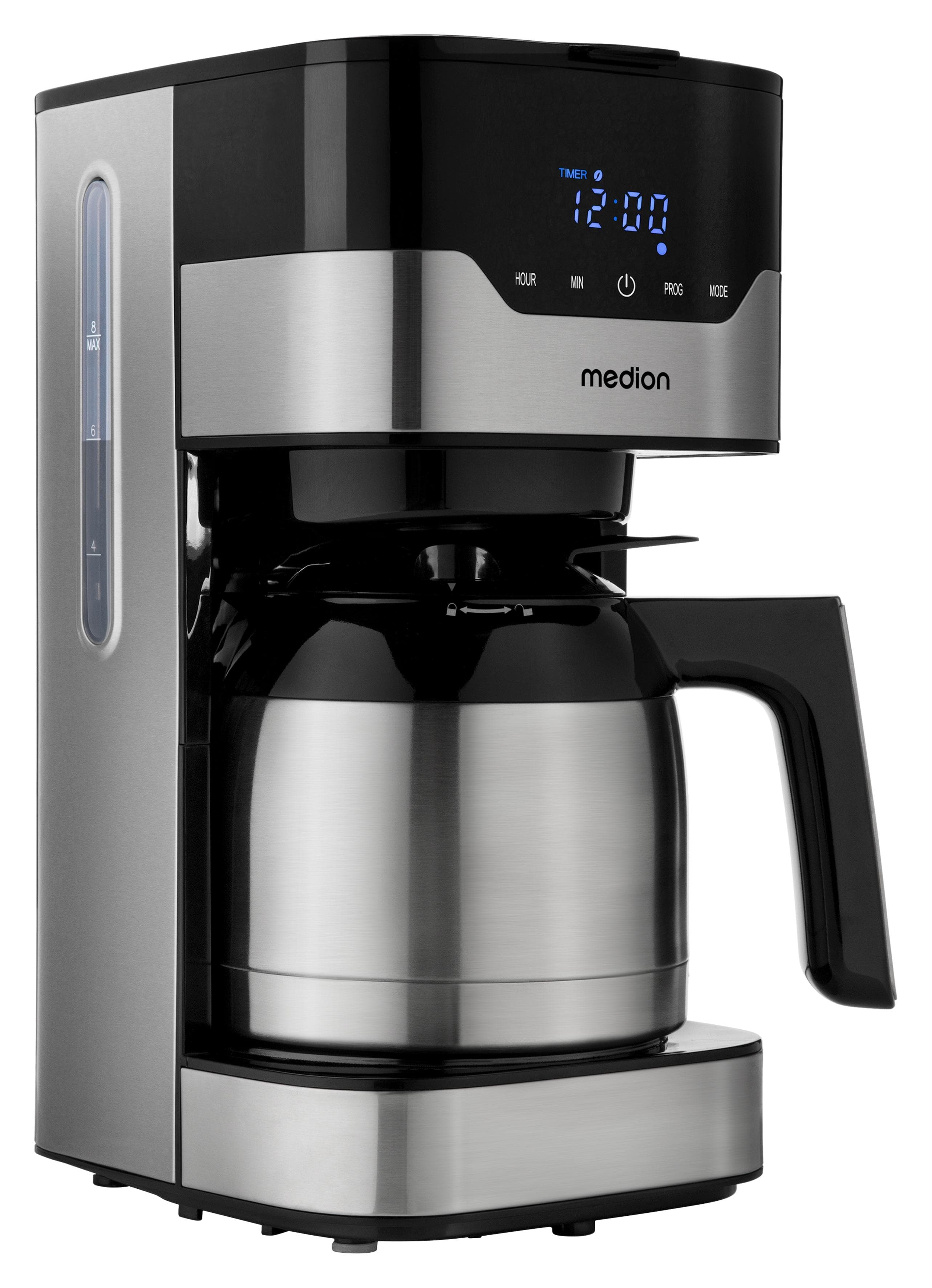 MEDION Filterkaffeemaschine MD 18458 mit Timer und 1,2 L Kanne