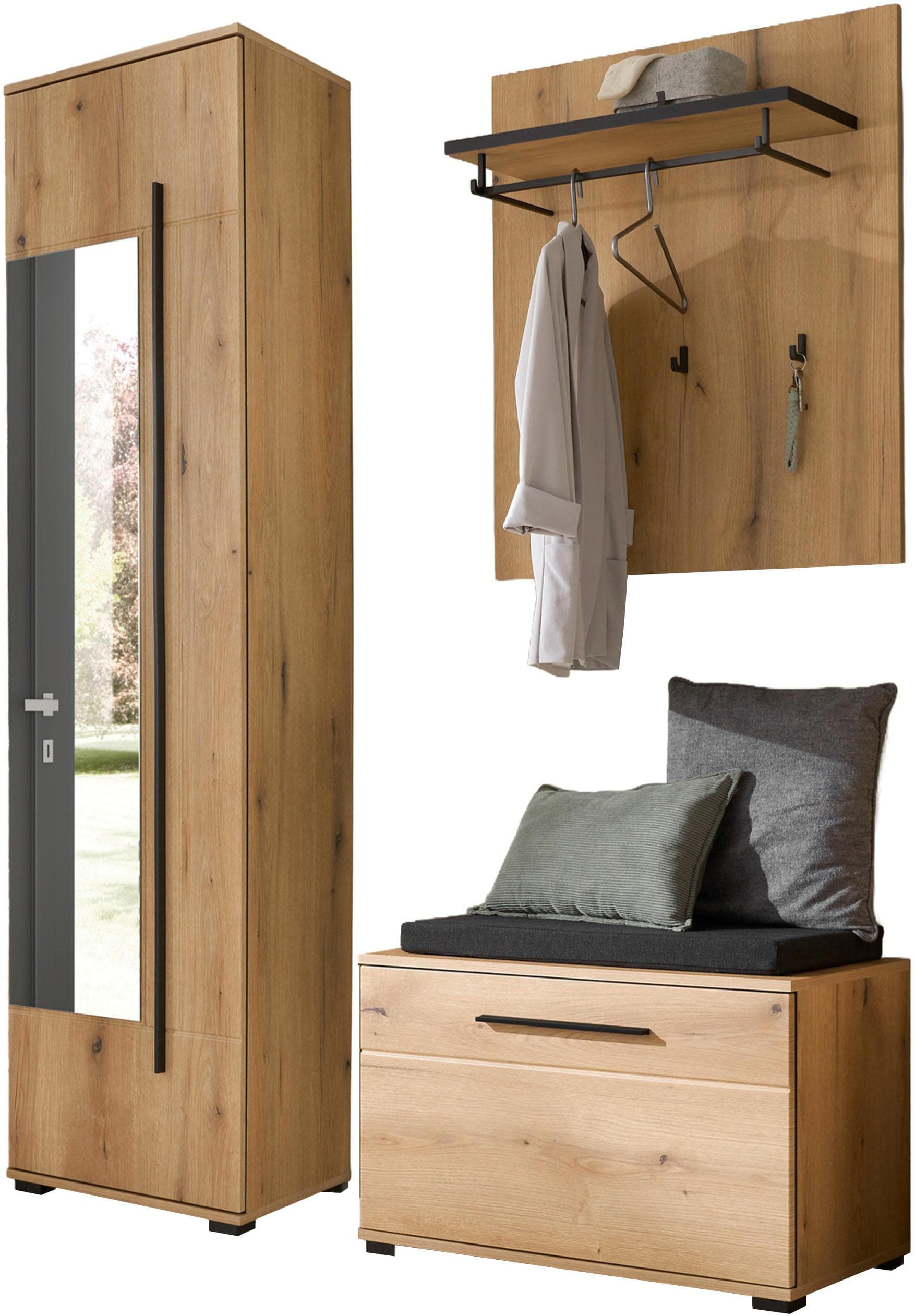 Home Affaire Garderoben-Set Cantara Eiche Evoke Komplettset