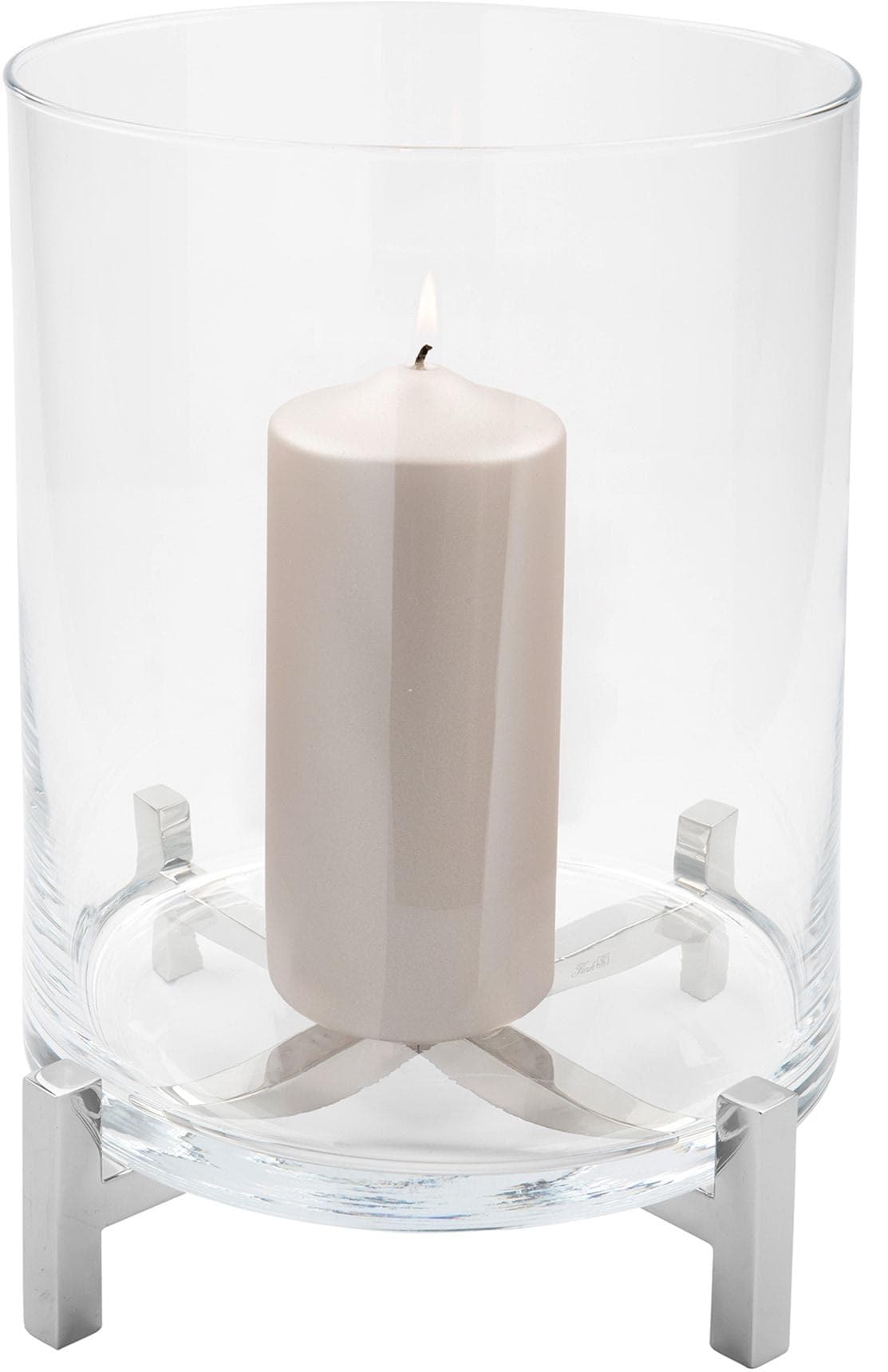 Fink Windlicht YONO Edelstahl und Glas