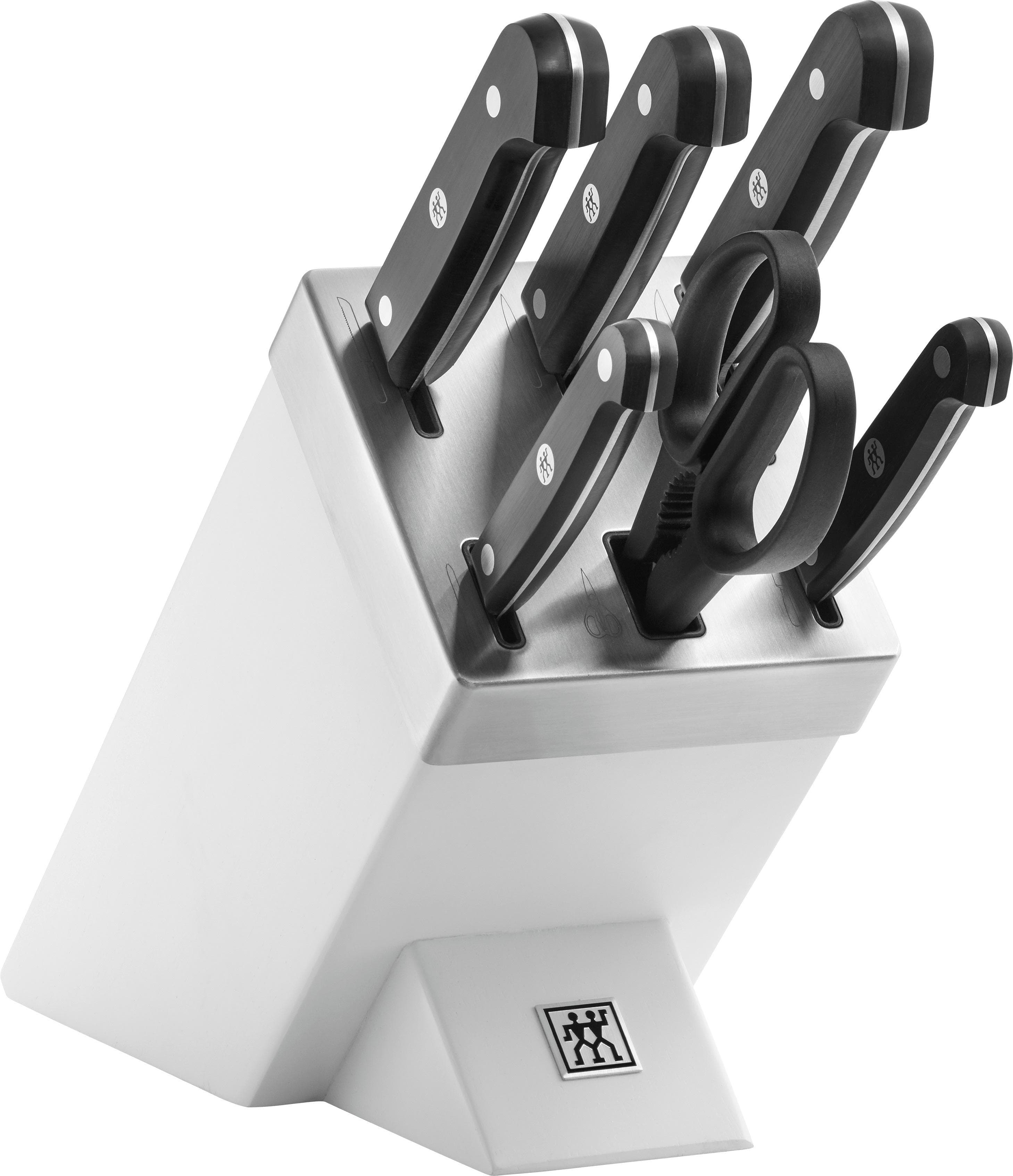 ZWILLING Gourmet Messerblock Weiß 7-tlg selbstschärfend