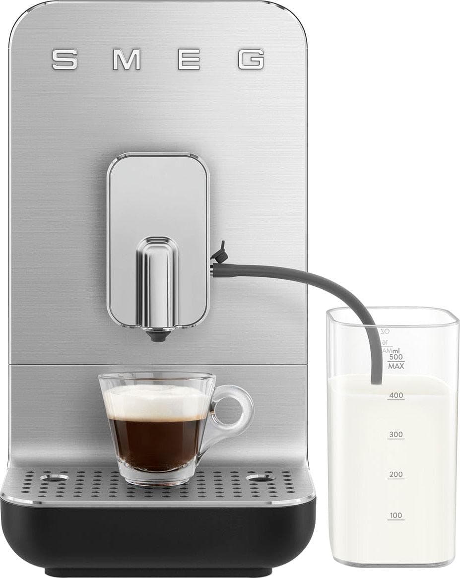 Smeg Kaffeevollautomat Collezione Schwarz Silber Metall Kunststoff