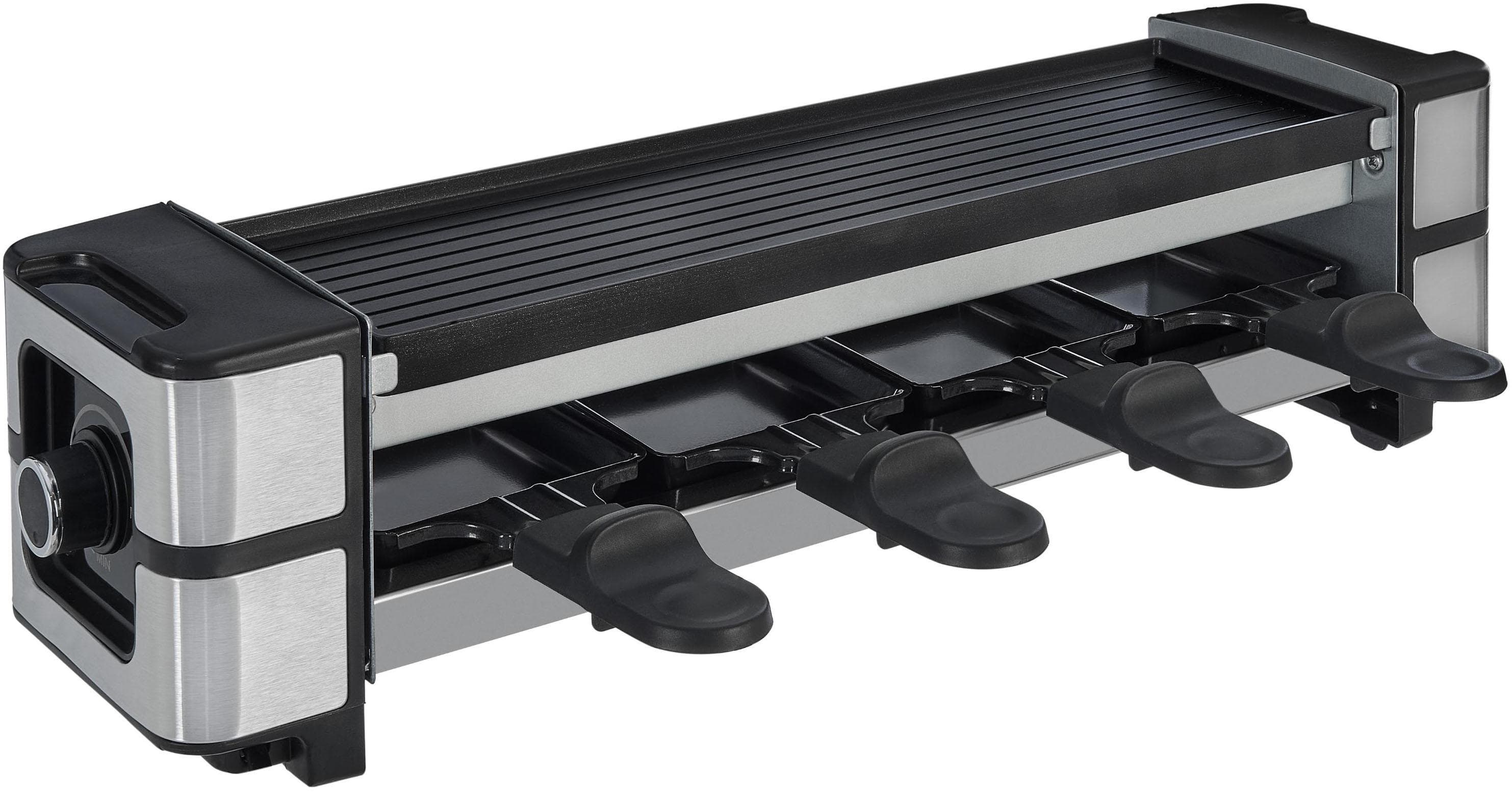GUTFELS Raclette 4005 Schwarz 4 Antihaft-Pfännchen