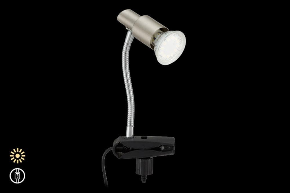 Briloner Leuchten LED Klemmleuchte SIMPO weiß mit Flexarm