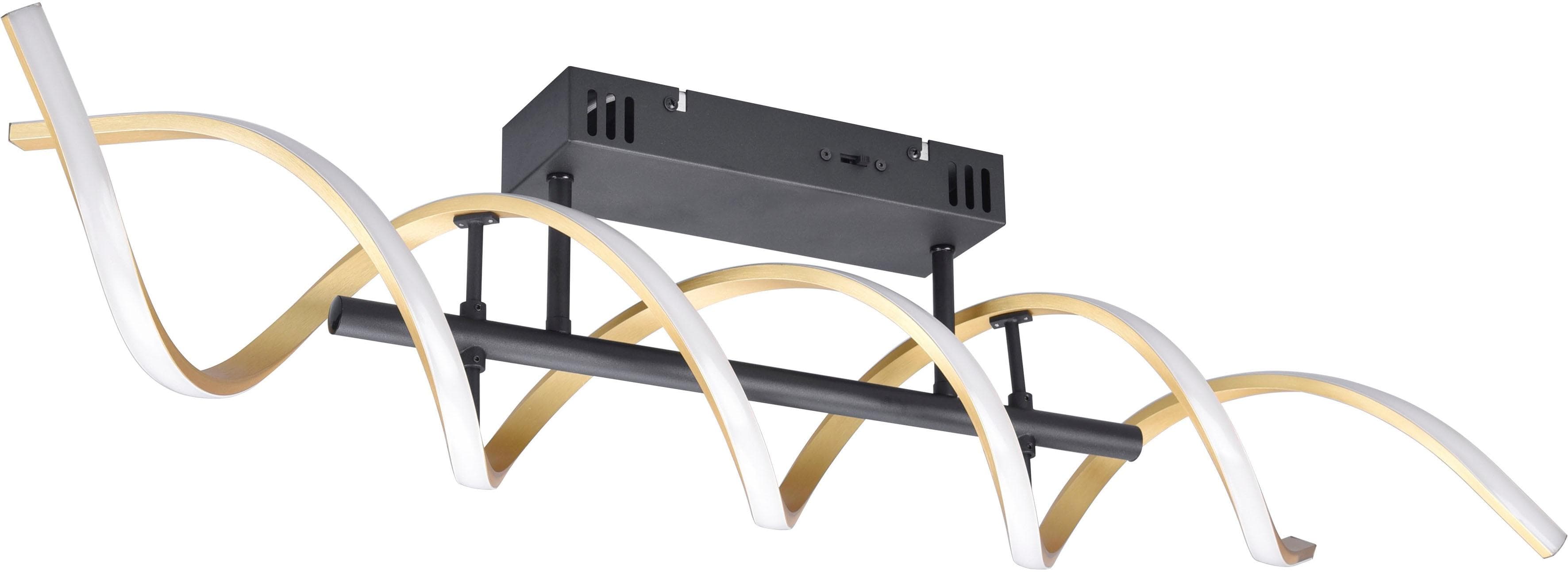 Trio LED-Deckenleuchte Sequence Dimmbar CCT Messing