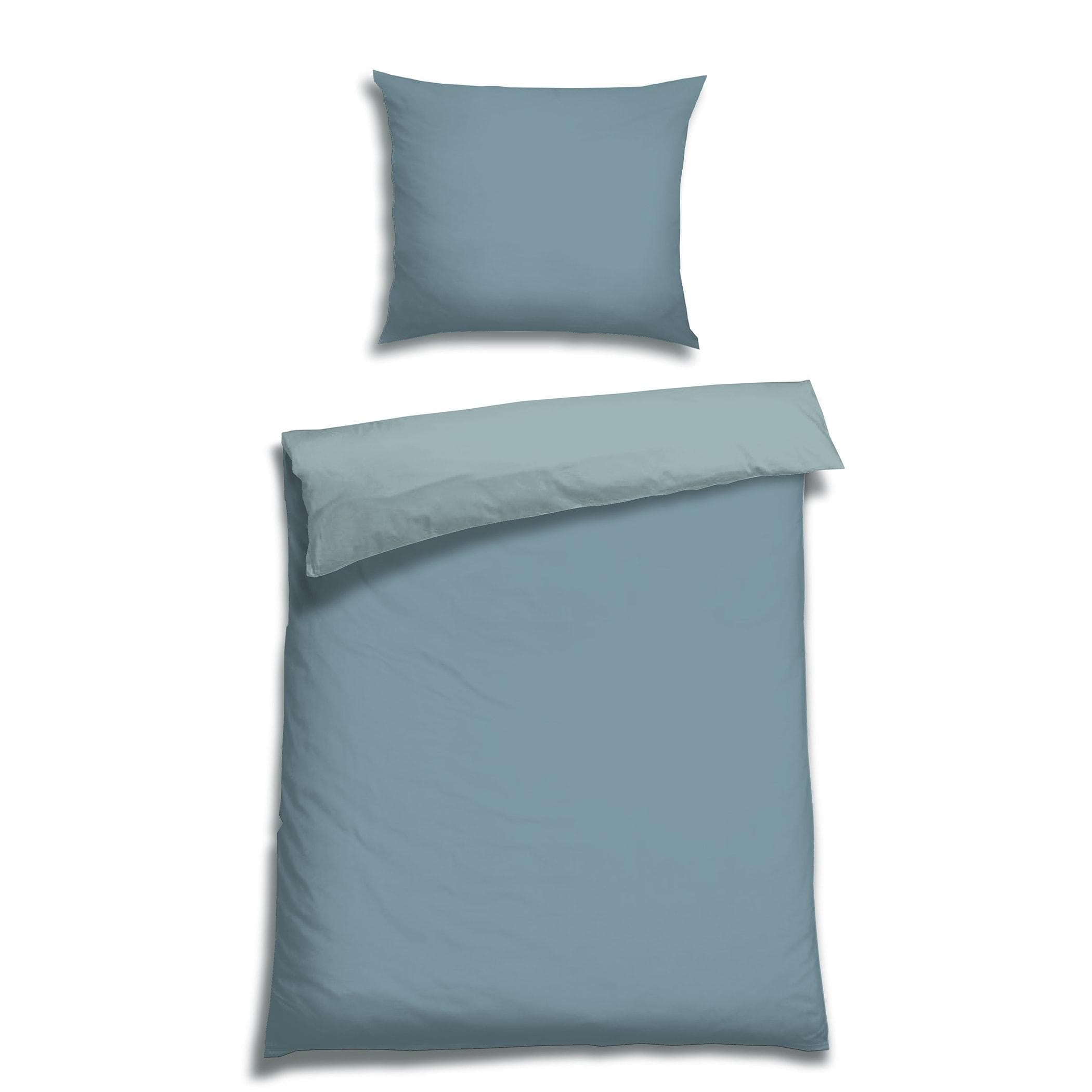 Wendebettwäsche FLORELLA UNI abyss TENCEL Edel-Satin 140x200cm