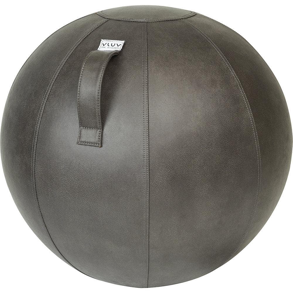 VLUV VEEL Sitzball Mikrofaser-Kunstleder Grau 600-650mm