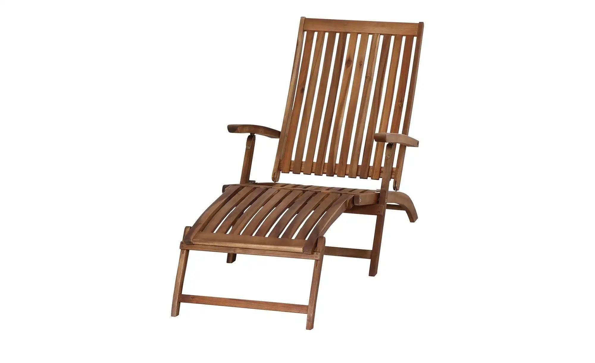 Siena Garden Liegestuhl Paleros - Holzfarben - B:60cm H:90cm