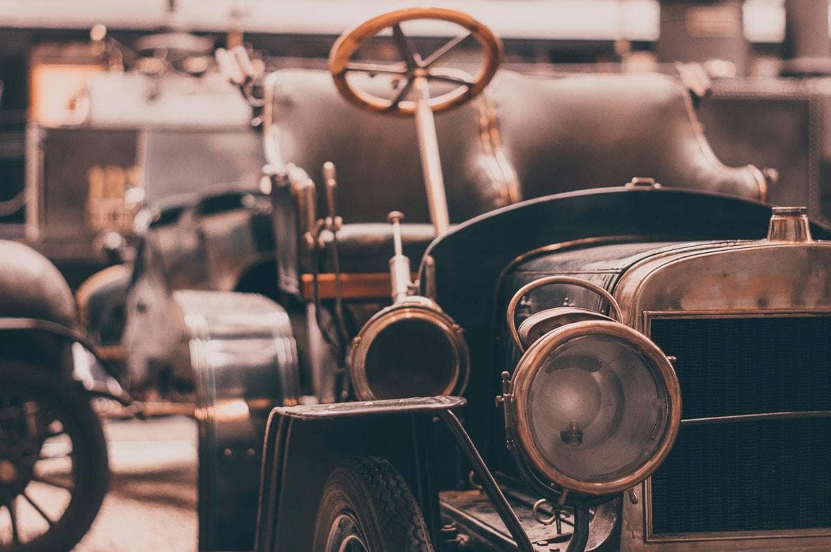 PAPERMOON Fototapete Oldtimer Bunt Vlies Wanddeko