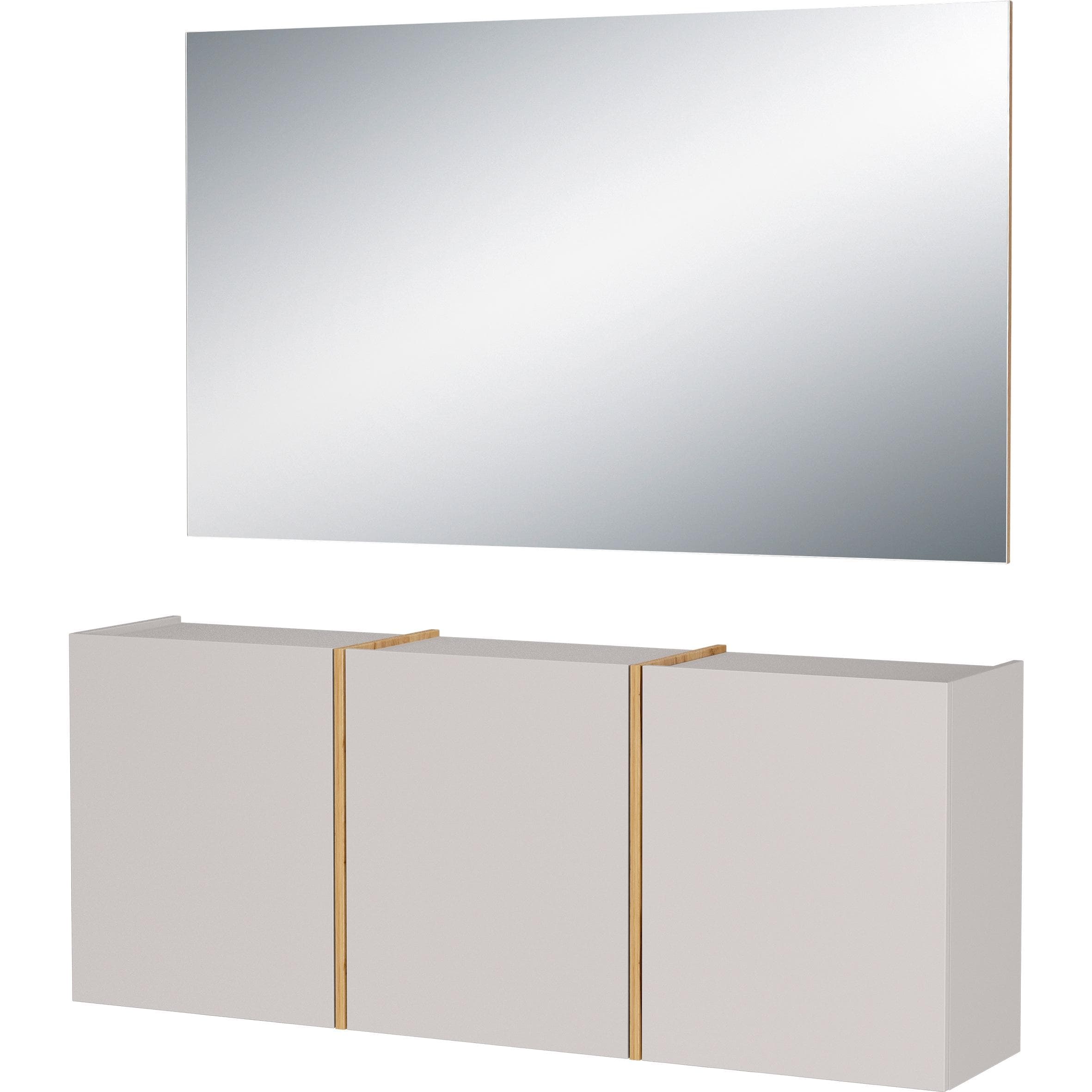 Garderoben-Set GERMANIA GW-Libbiano Plus Kaschmir/Navarra-Eiche-Nachbildung 138x200x29 cm
