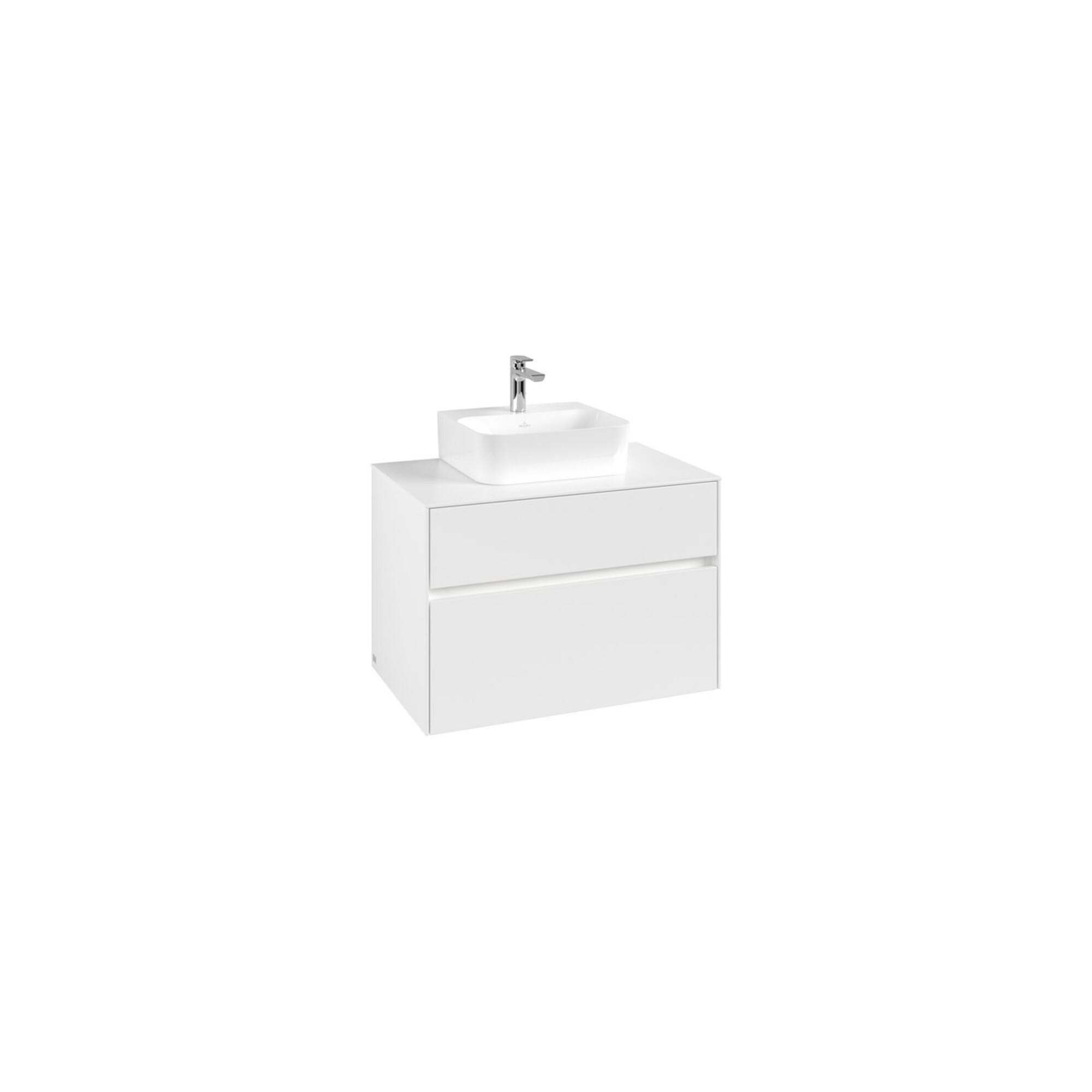 Villeroy & Boch Waschtischunterschrank Collaro C093B0 800x548x500mm mit Beleuchtung White Matt