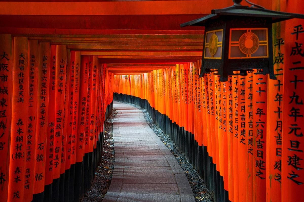 PAPERMOON Fototapete Kyoto Tempel Bambusallee Vlies