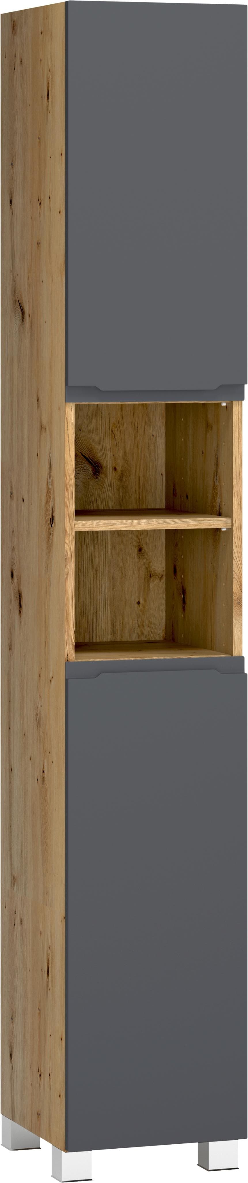 Hochschrank CABO Welltime matt grau mit 5 Böden