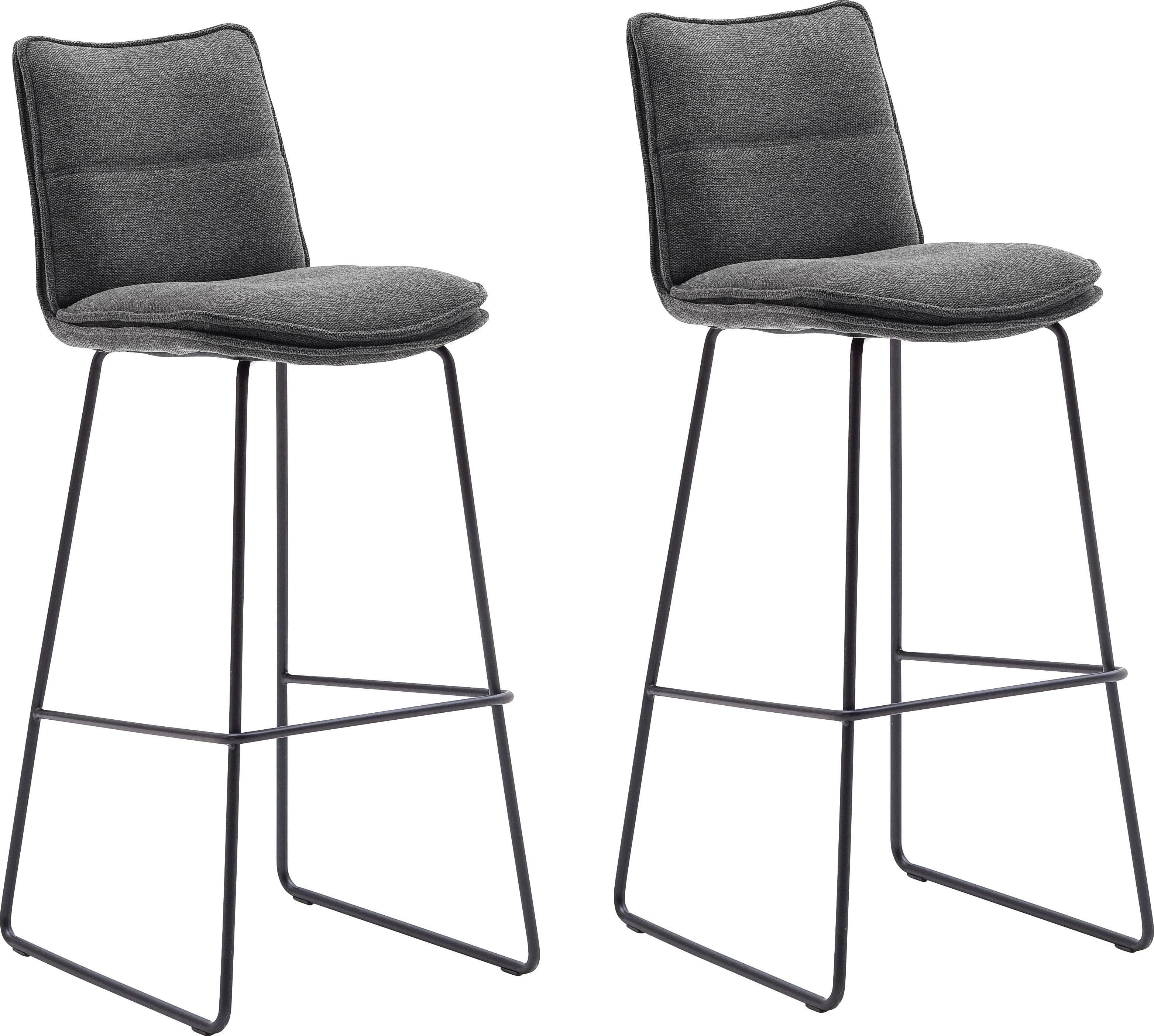 Barhocker Hampton MCA furniture Anthrazit 180° drehbar