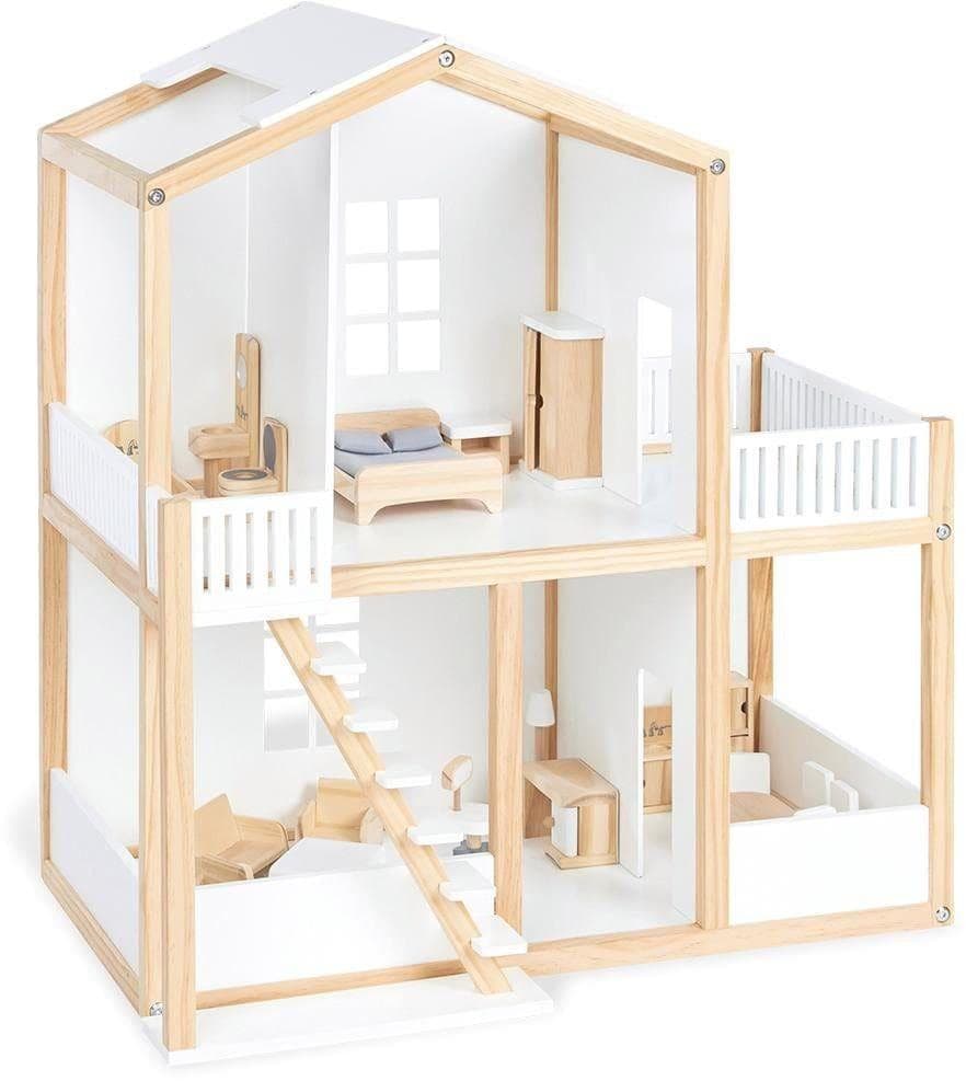Pinolino Puppenhaus Ida Weiß/Natur Holz