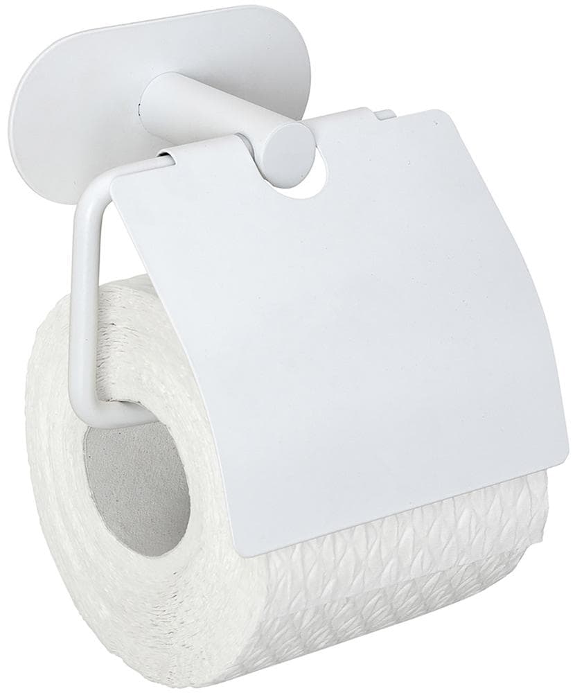 WENKO Toilettenpapierhalter Orea Weiß mit Deckel