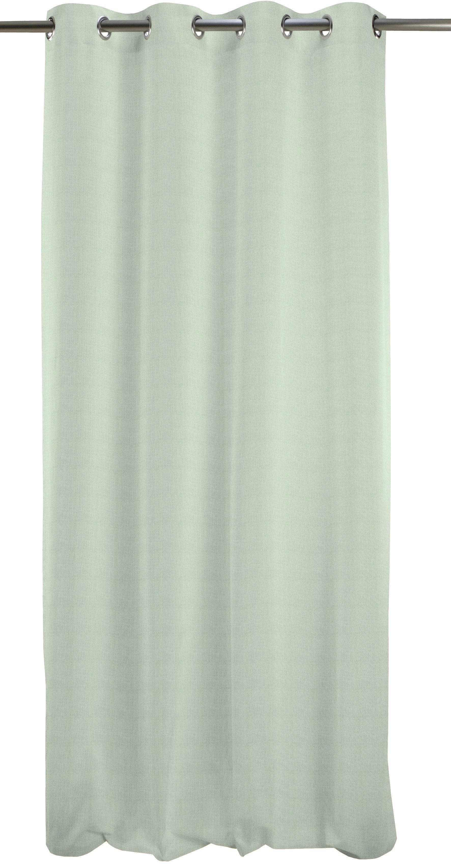 Apelt Gardine Arizona Blau Jacquard Leinen Polyester