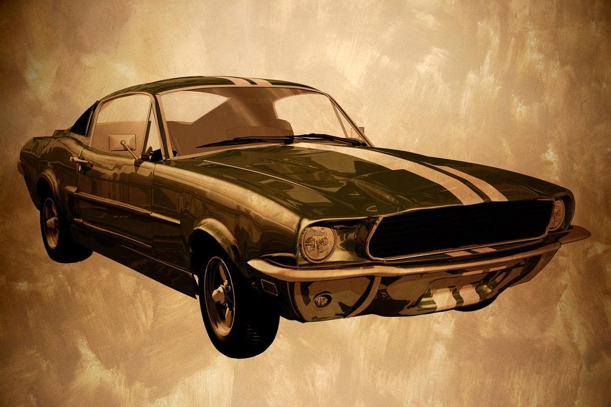 PAPERMOON Fototapete Oldtimer Bunt Vlies