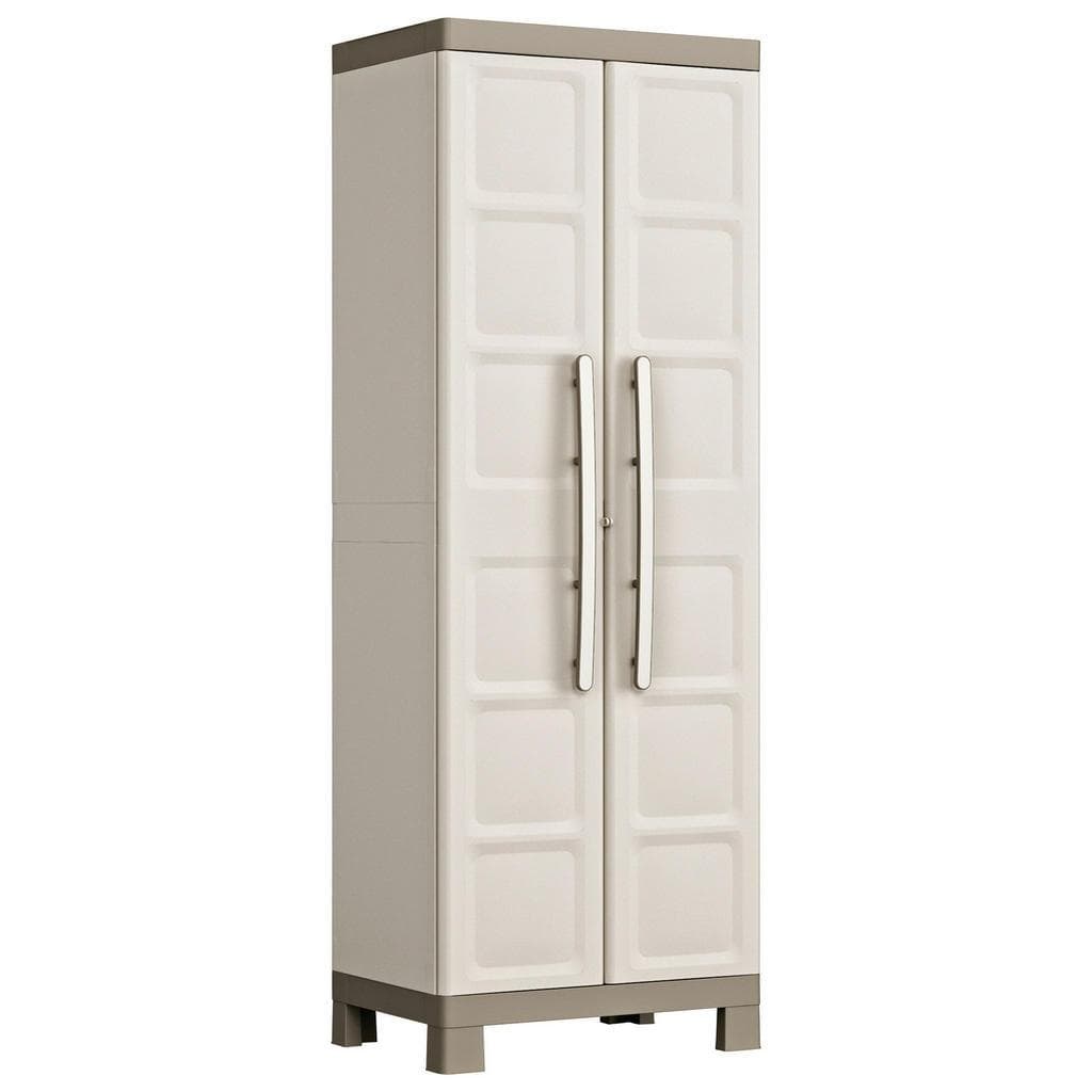 Keter Geräteschrank Taupe Beige Kunststoff 4 Fächer