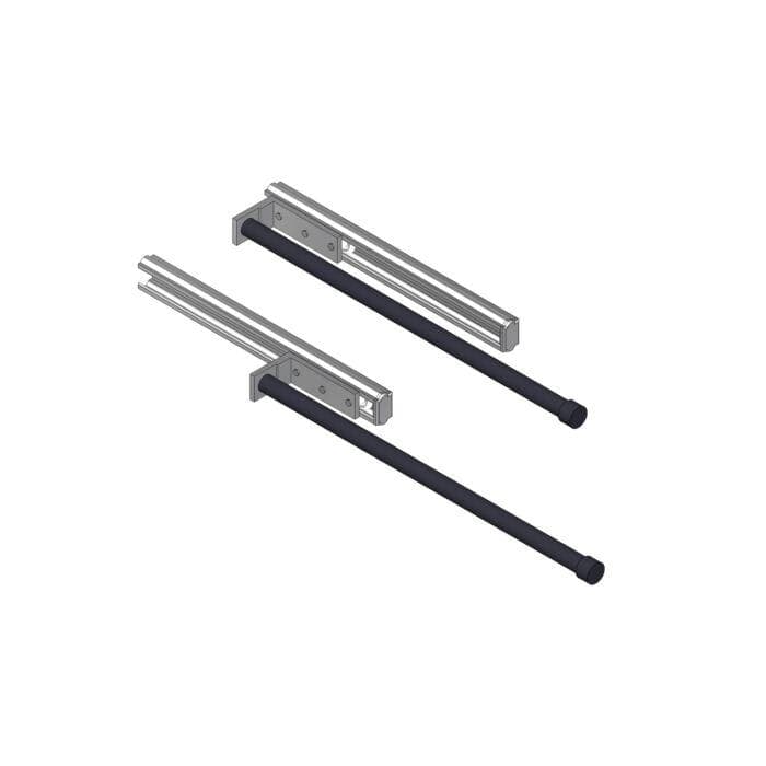 Giese Handtuchhalter ausziehbar schwarz matt