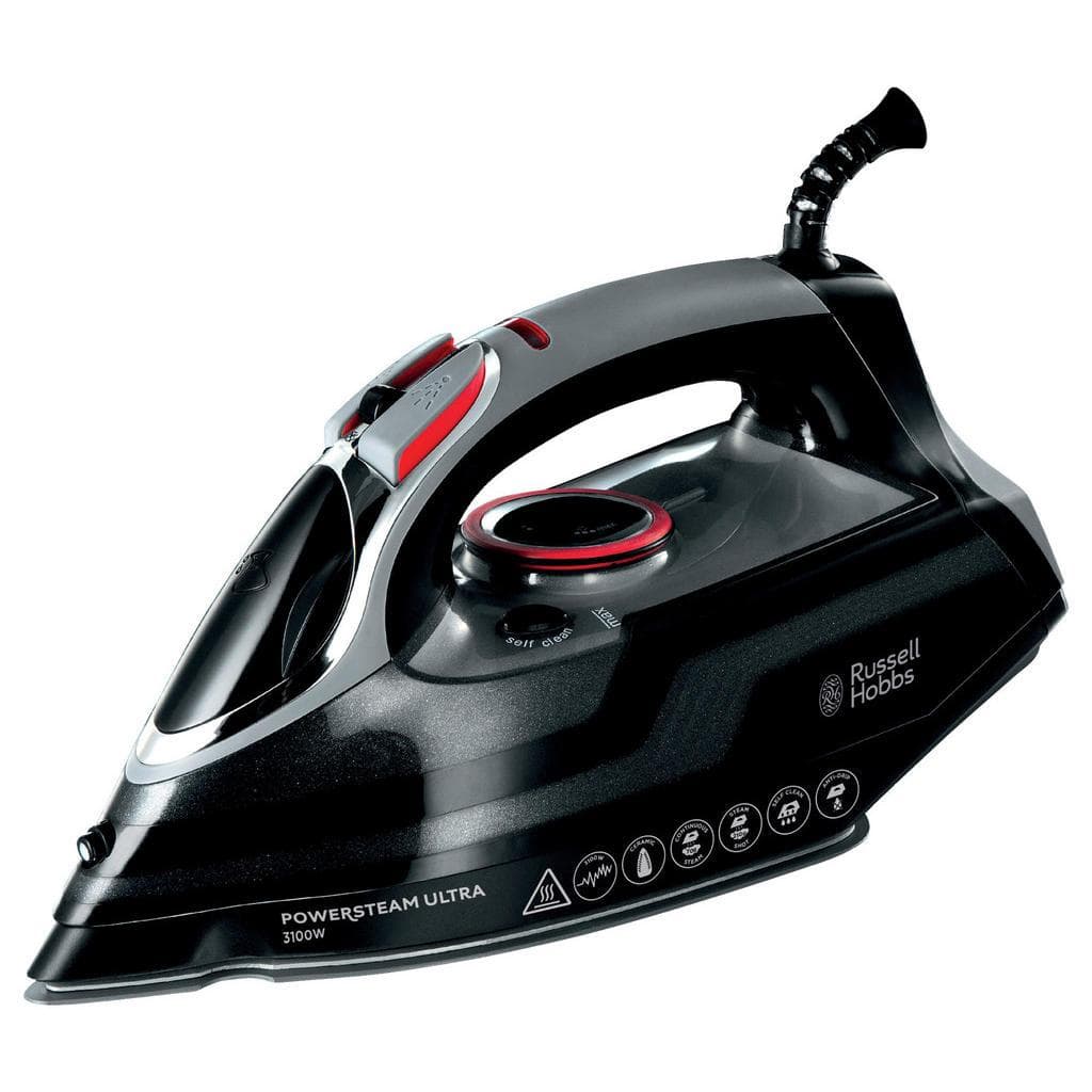 Russell Hobbs Powersteam Ultra 20630-56 Dampfbügeleisen Schwarz/Grau Keramiksohle