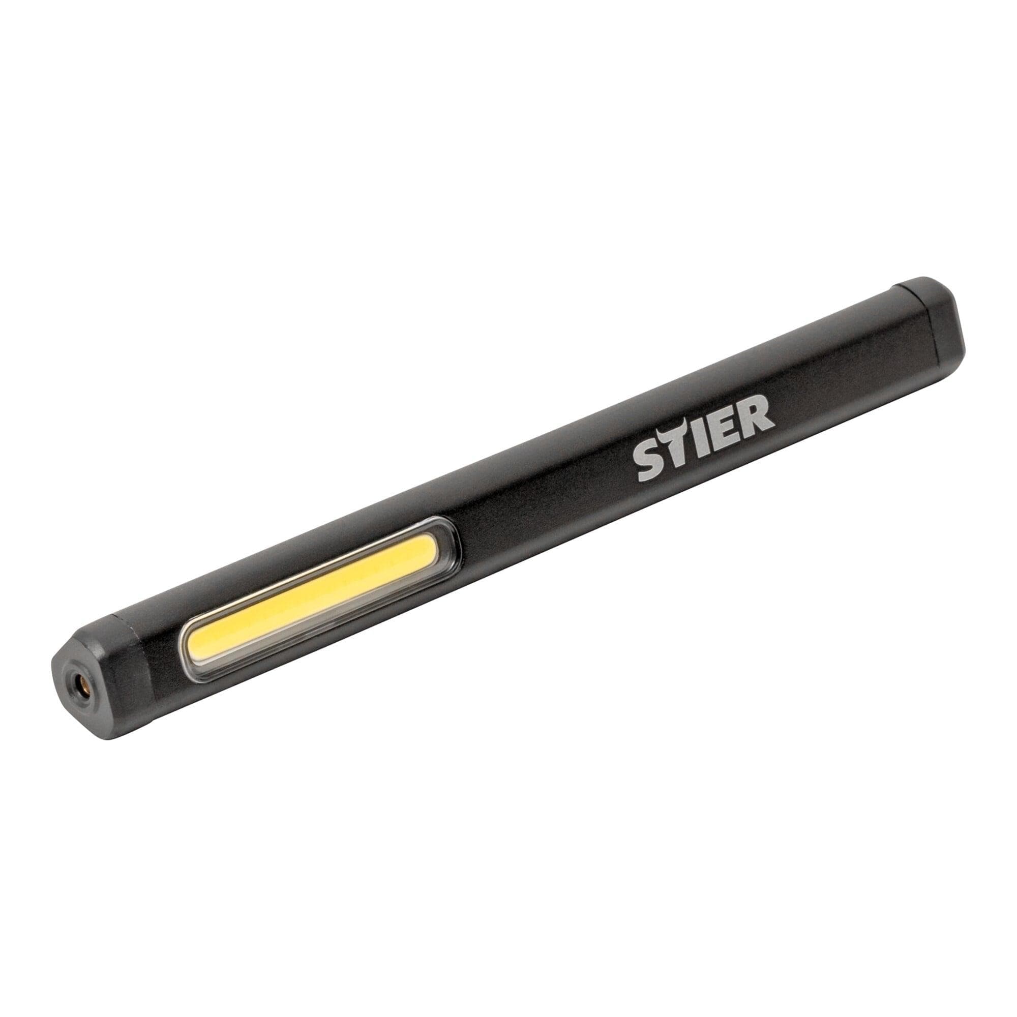 STIER Akku COB LED Stiftleuchte 200 Lumen mit Laserpointer