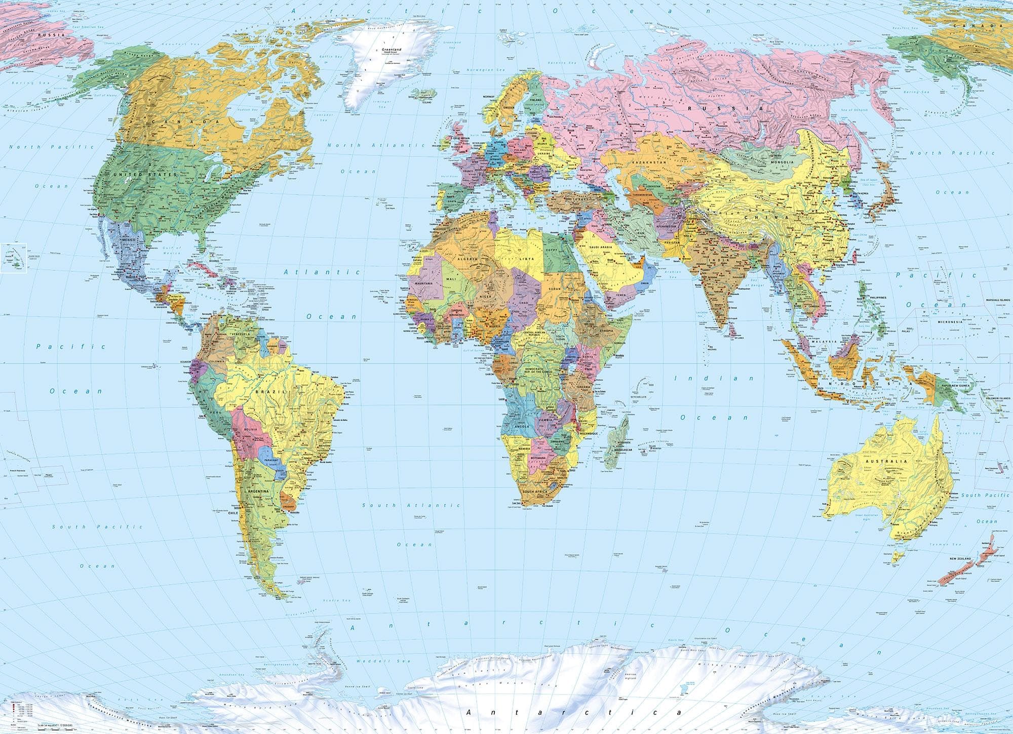 Komar Fototapete World Map