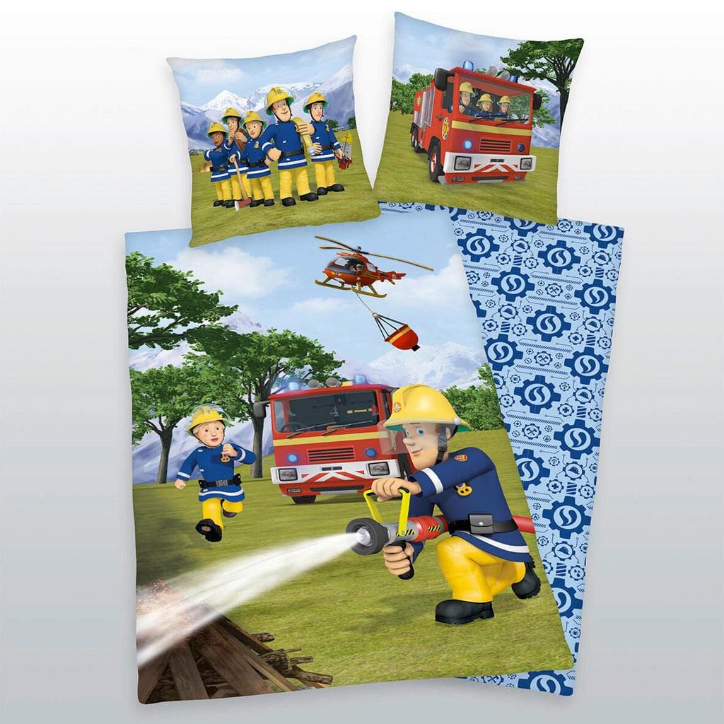 Herding Young Collection: Feuerwehrmann Sam Kinder-Wendebettwäsche Renforcé