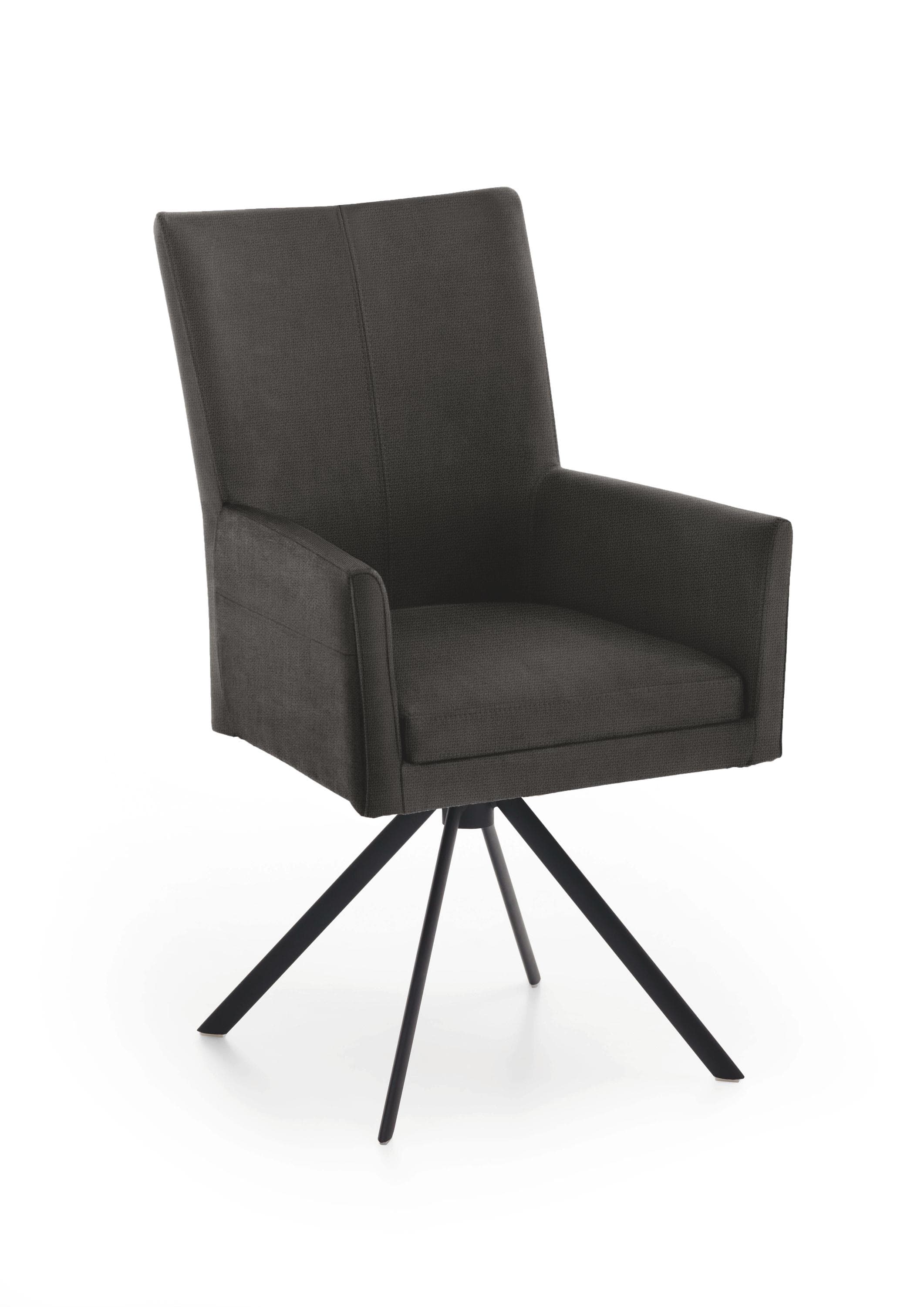 Polsterstuhl COLORADO - Drehstuhl mit Webstoffbezug und Eisen-Gestell