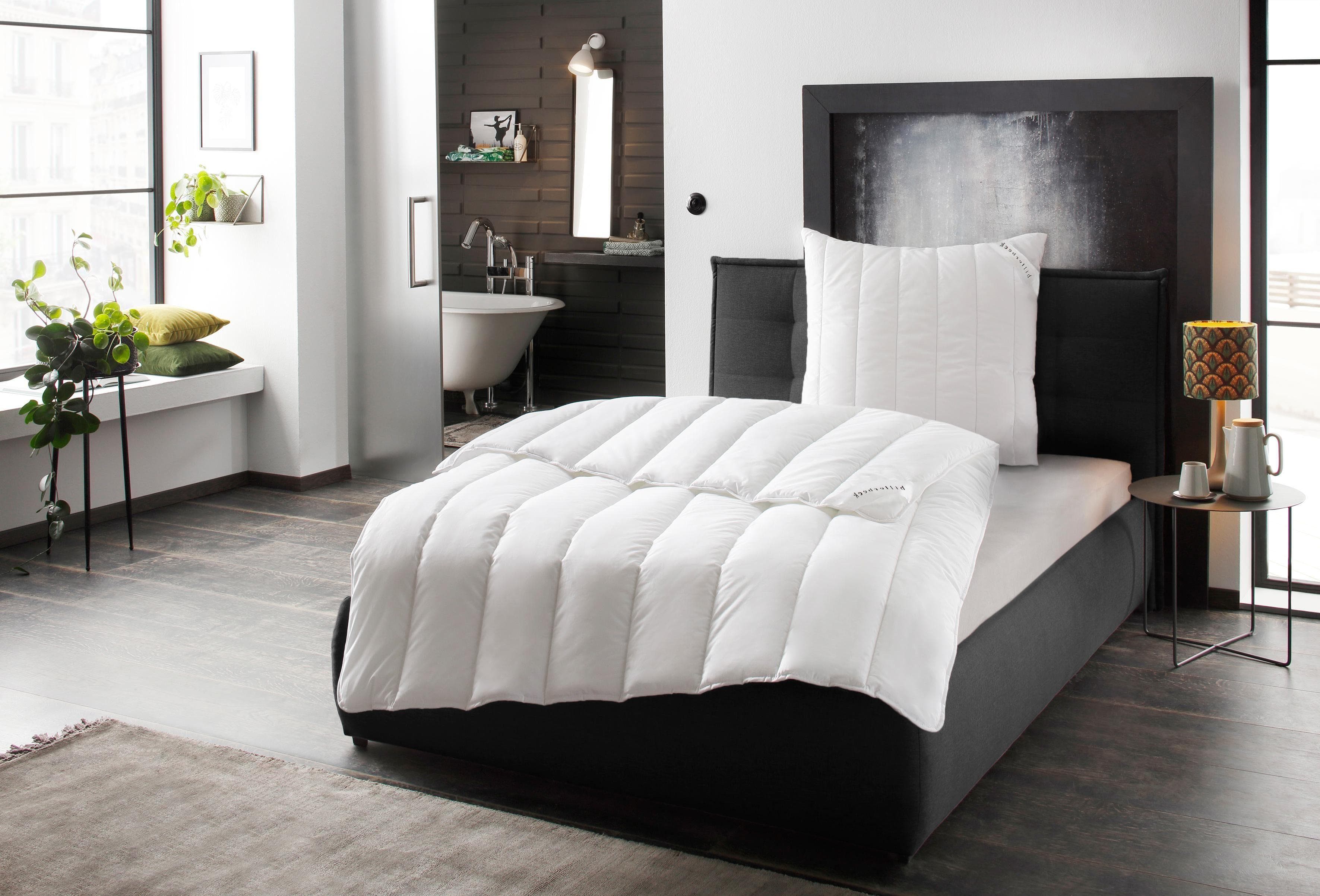 Billerbeck Microfaserbettdecke Liliane Weiß Baumwolle Polyester