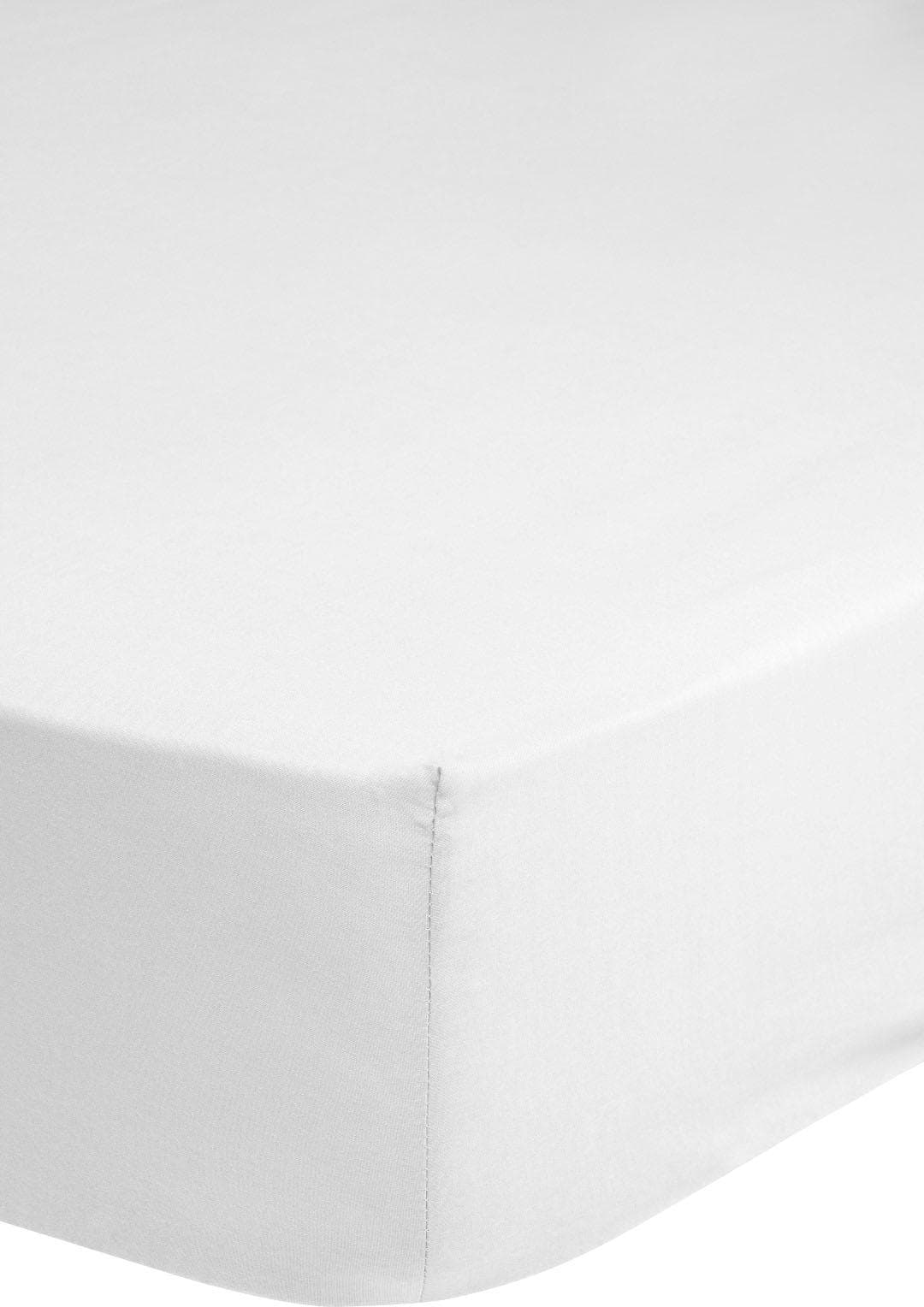 Hip Spannbettlaken 100% Baumwolle Satin Weiß