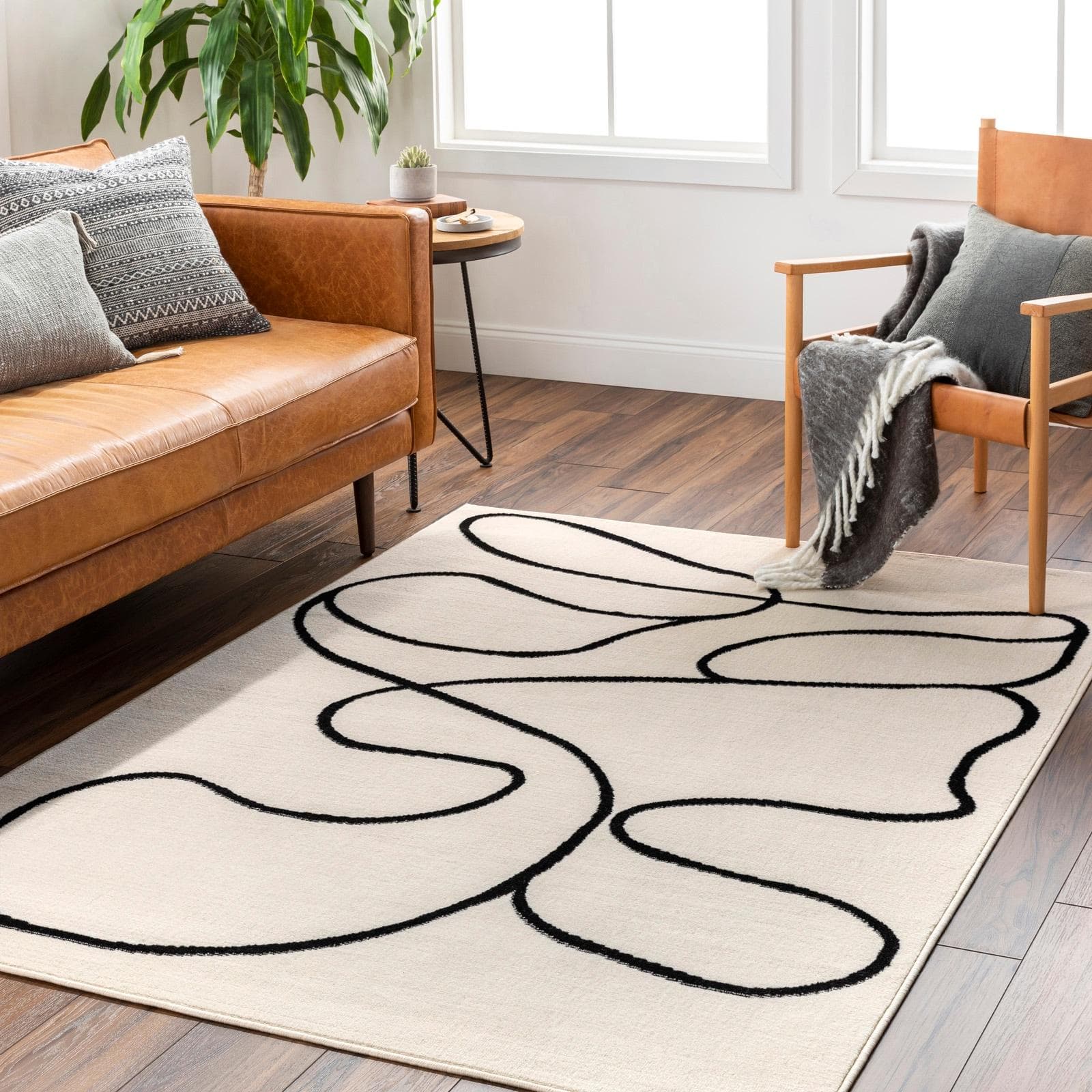 LIVABLISS Teppich KANO weiß 140x200 cm Kunstfaser
